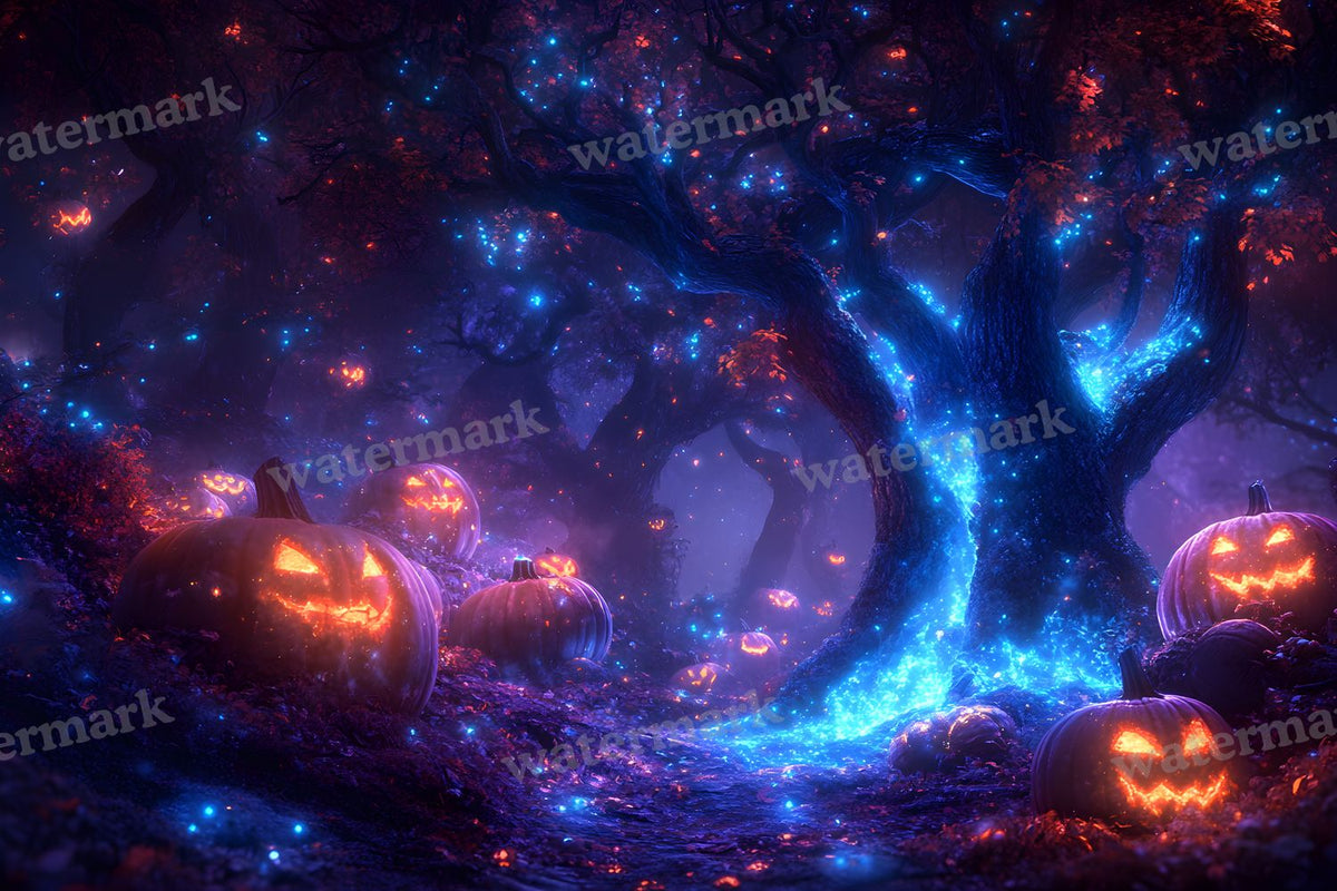 Pumpkin Grove Magic Backdrop Images