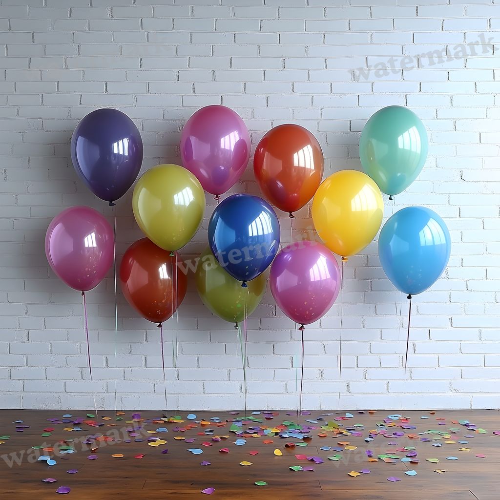 Rainbow Balloon Backdrop Images