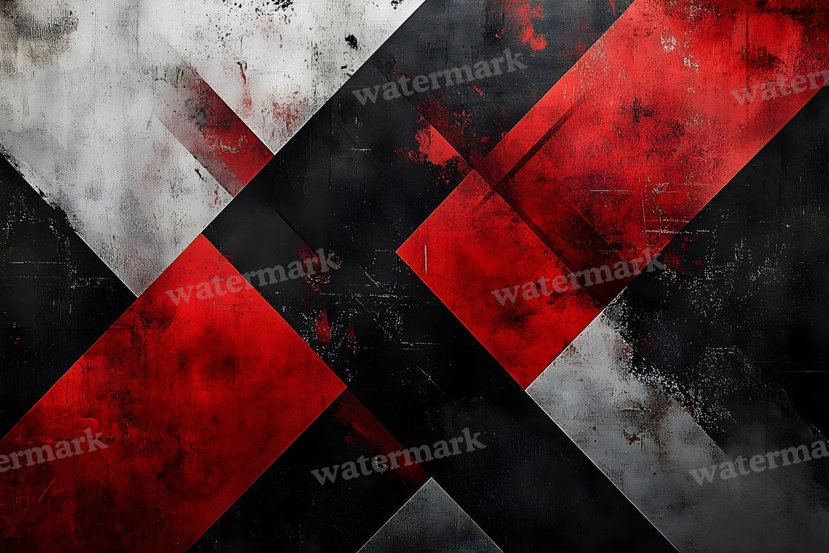 Red Black Geometric digital photo backdrop for photo editing, preview 15
