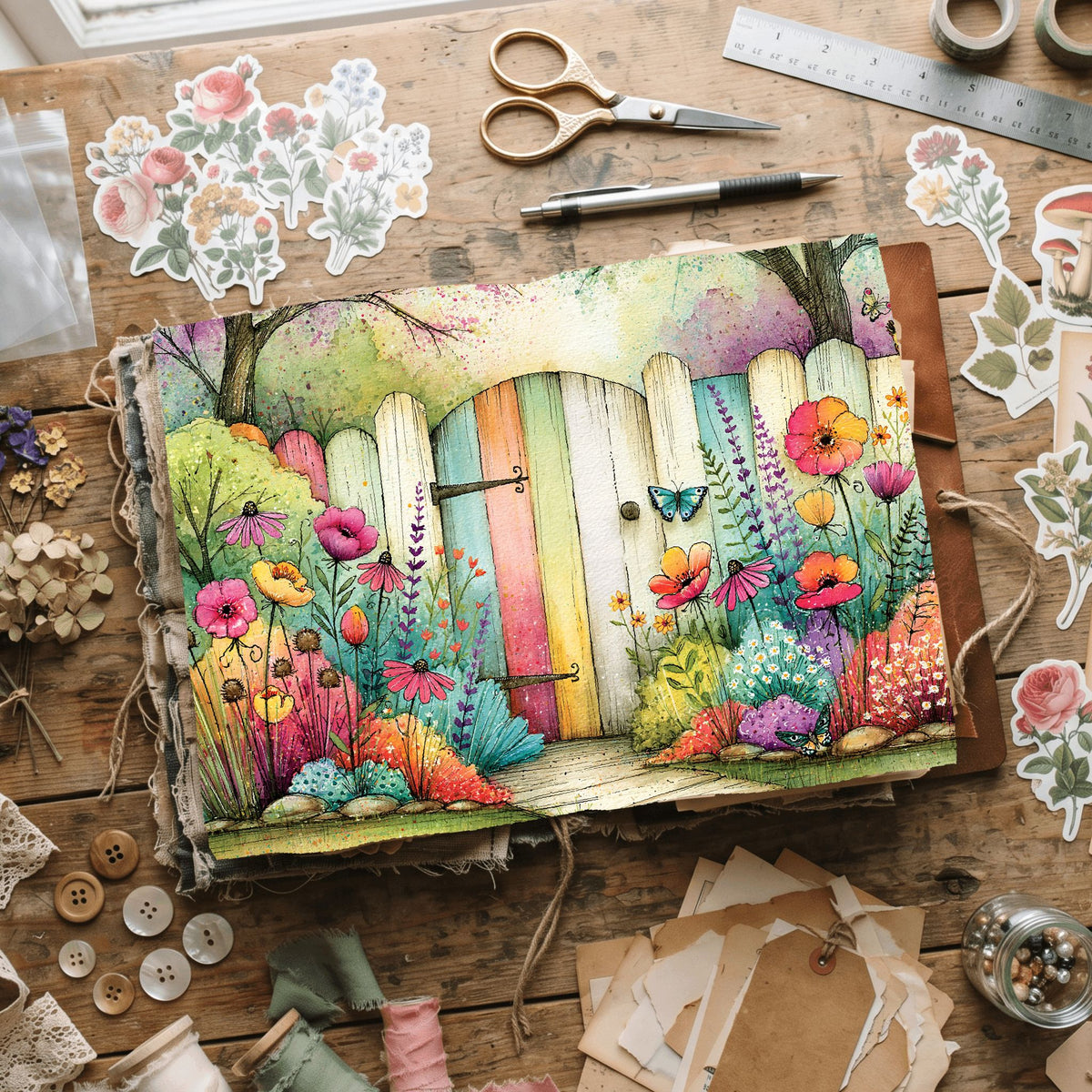 Romantic Garden Scene