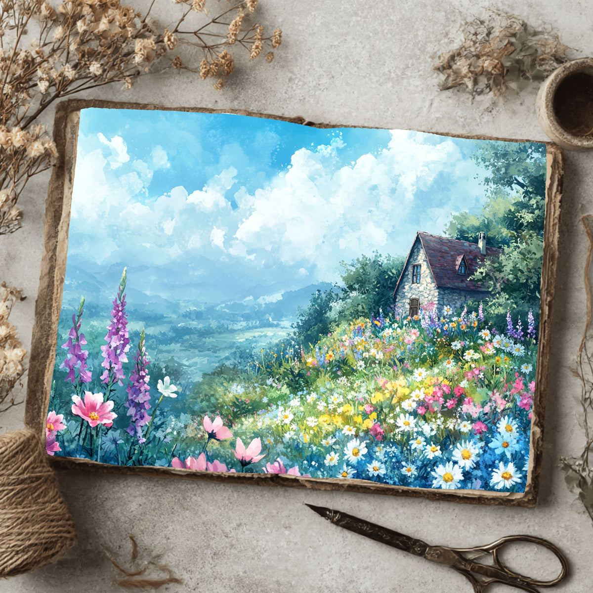 Secret Wildflower Cottage Writing Paper