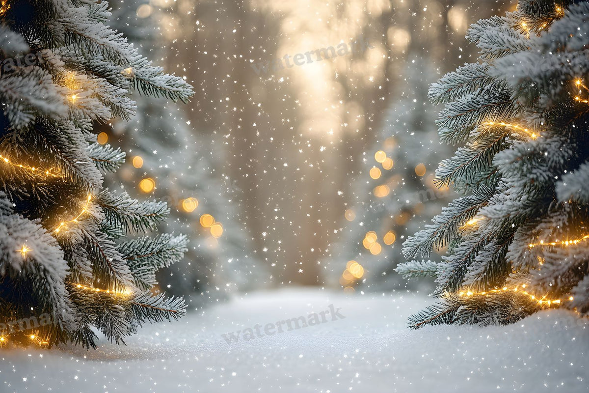Snowy Forest Backdrop Images