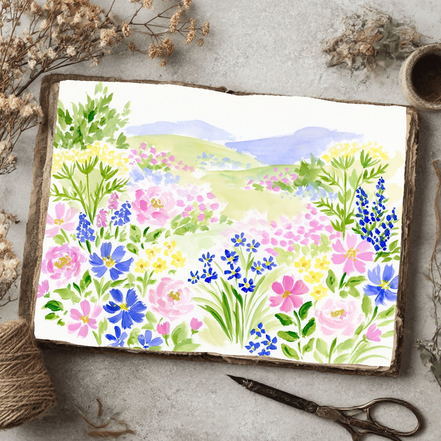 Soft Impressionist Landscape Painting