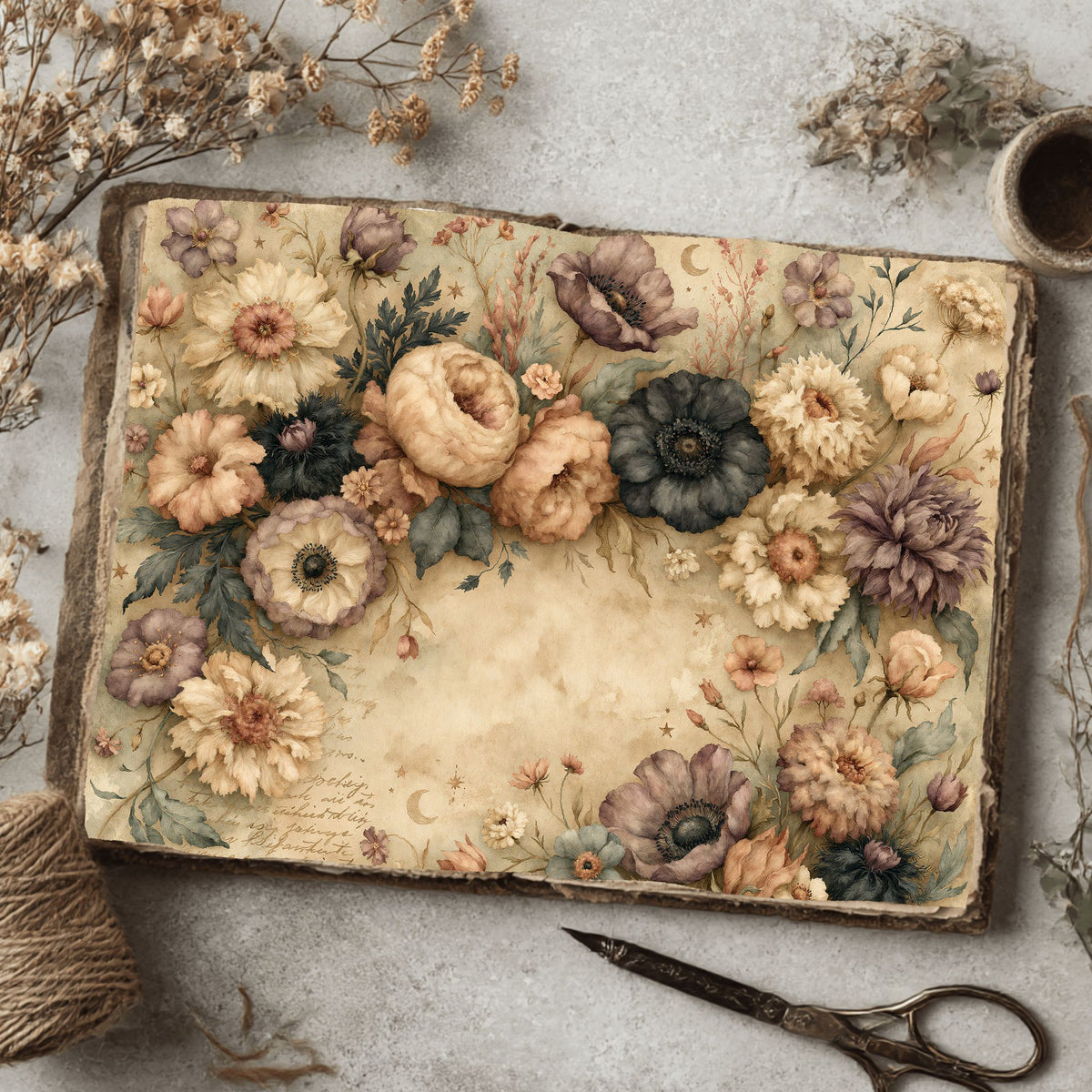 Softly Aged Vintage Writing Paper