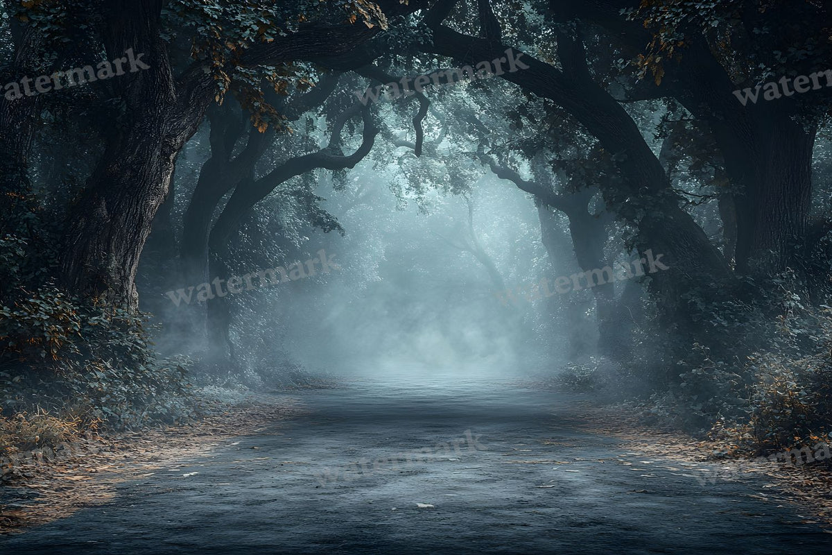 Spooky Forest digital photo backdrop for photo editing, preview 15