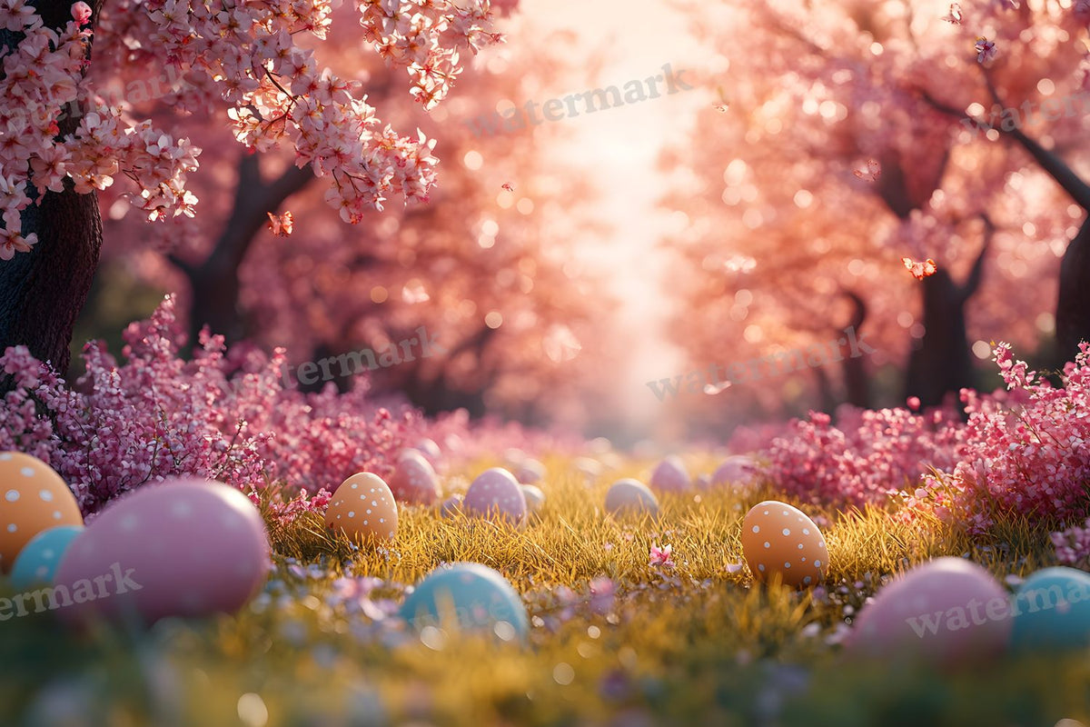 Spring Blossomeggscene Backdrop Images
