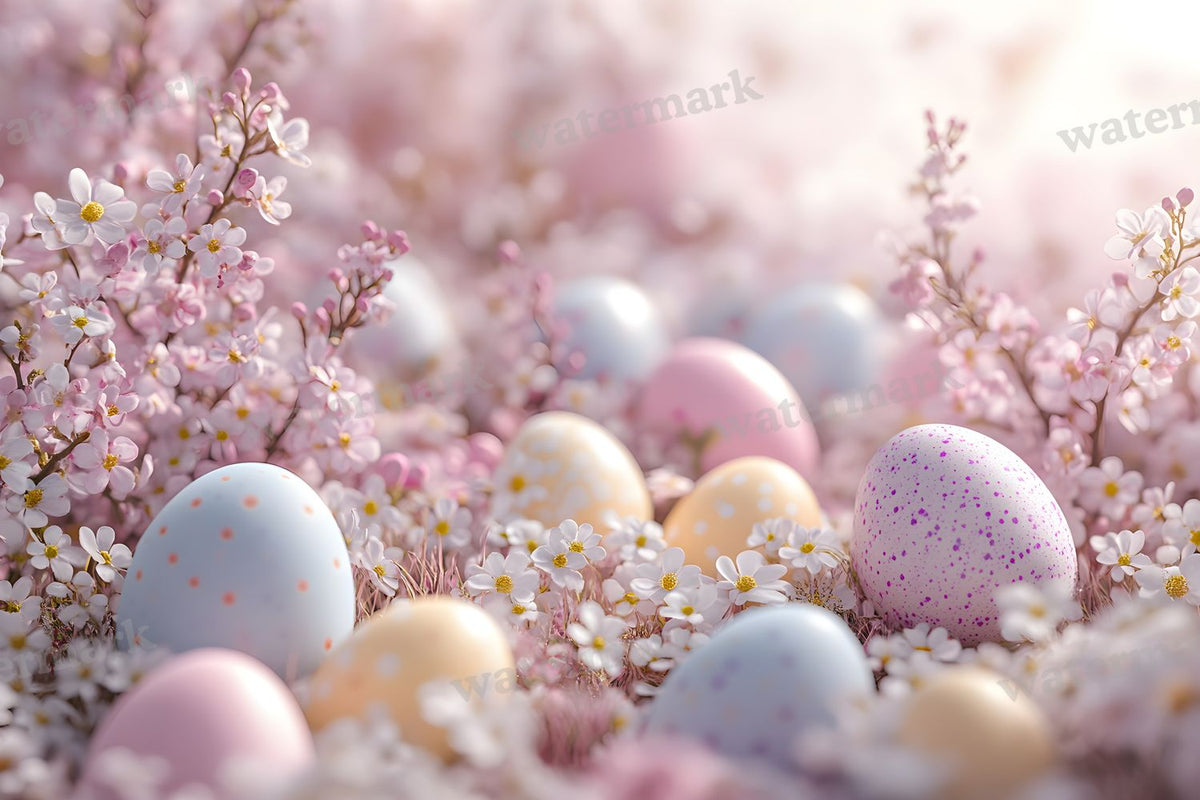 Spring Blossomeggscene Backdrop Images