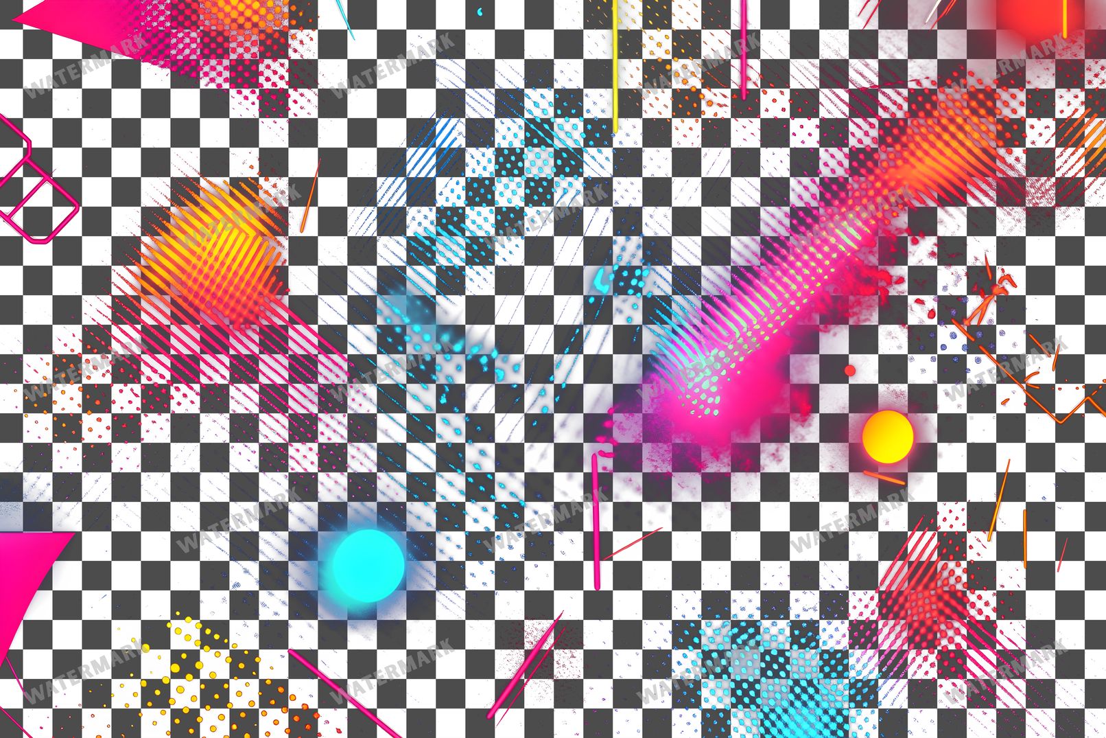 Abstract Geometric Patterns Transparent Overlay Pngs