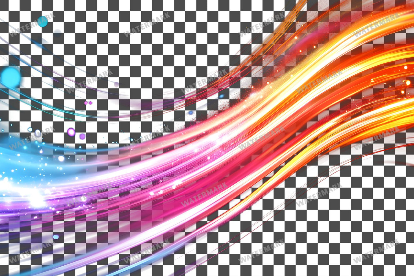 Abstract Light Streaks Transparent Overlay Pngs