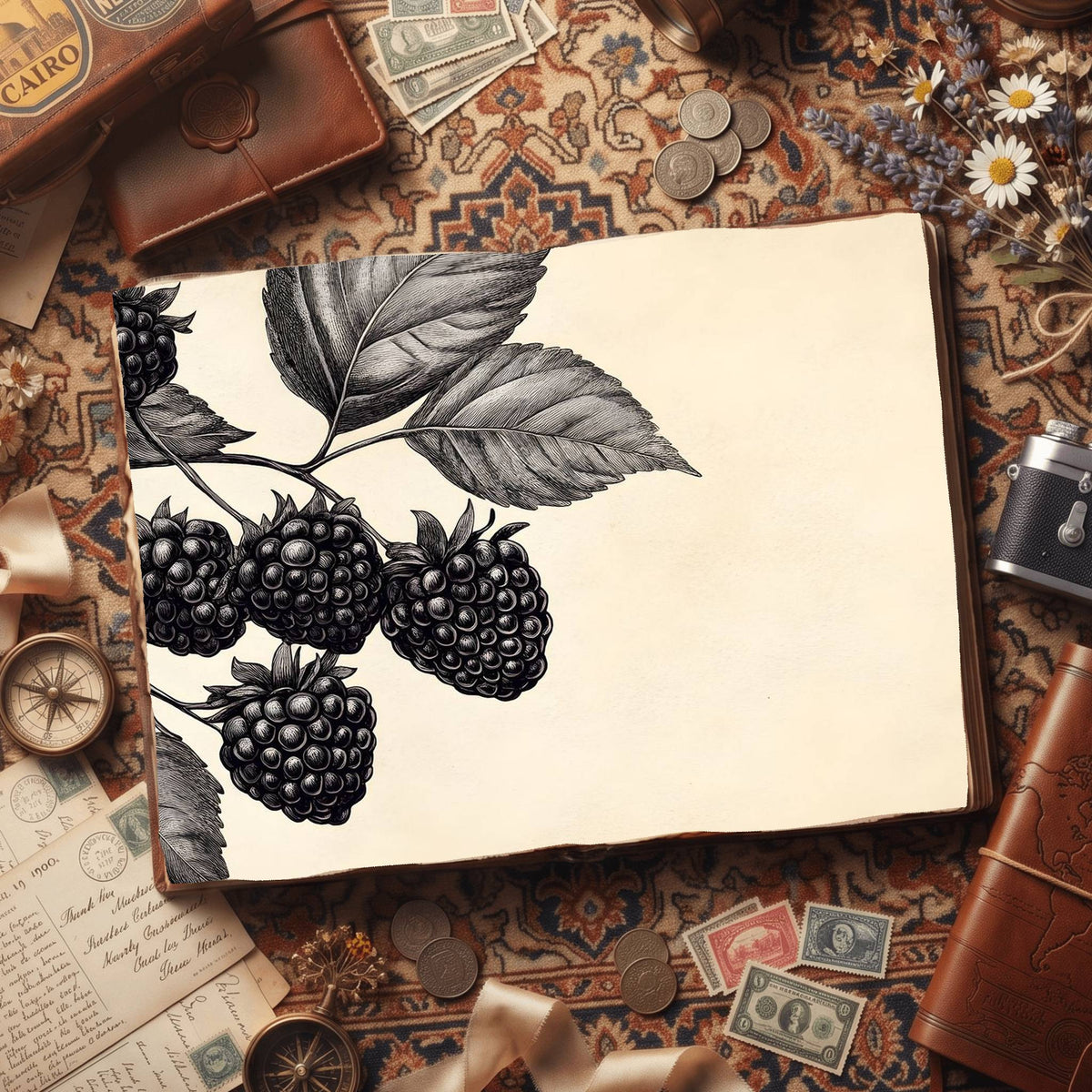 Blackberries Digital Papers
