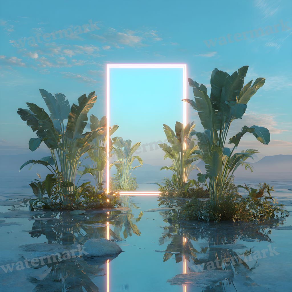 Blue Gradientd Render Backdrop Images