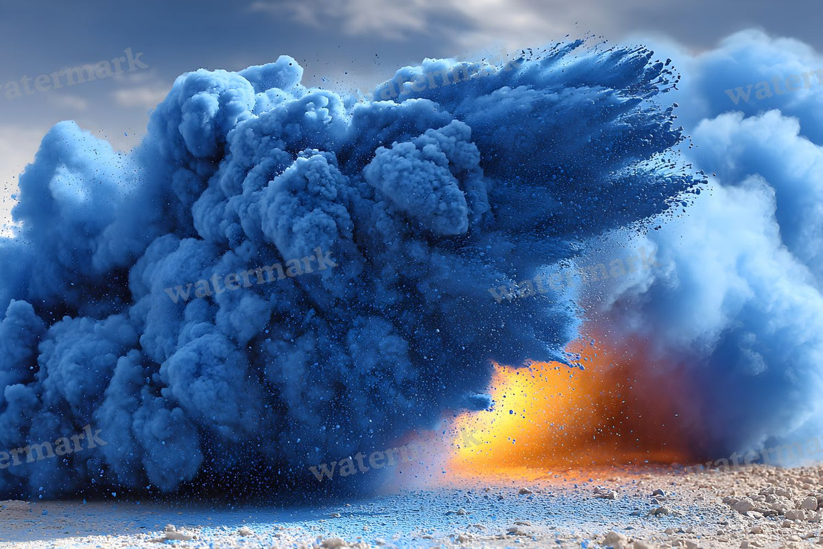 Blue Smoke Backdrop Images