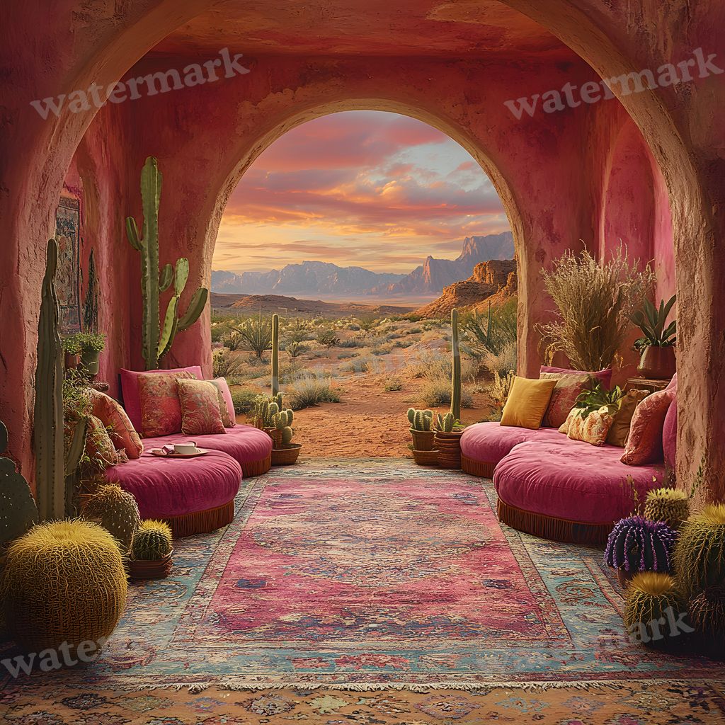 Bohemian Desert Backdrop Images