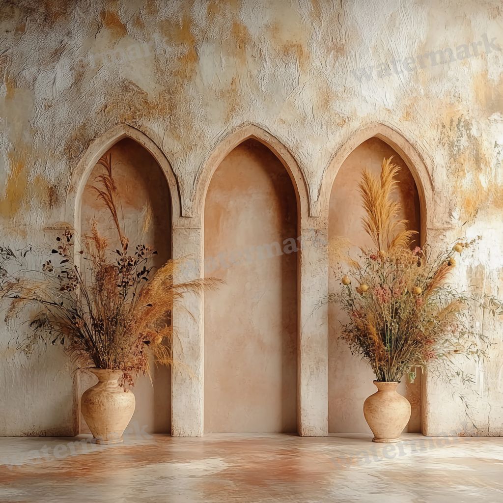 Boho Arches Backdrop Images