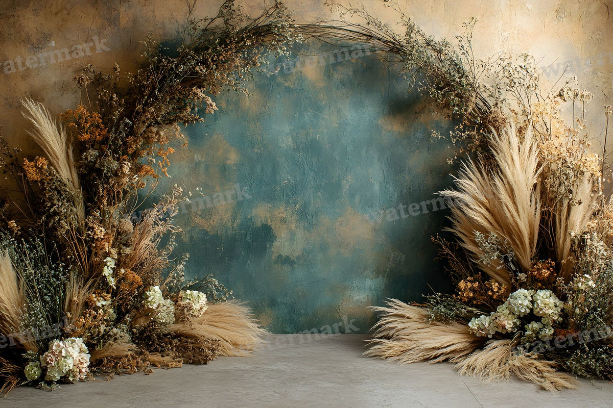 Boho Olive Arch Backdrop Images