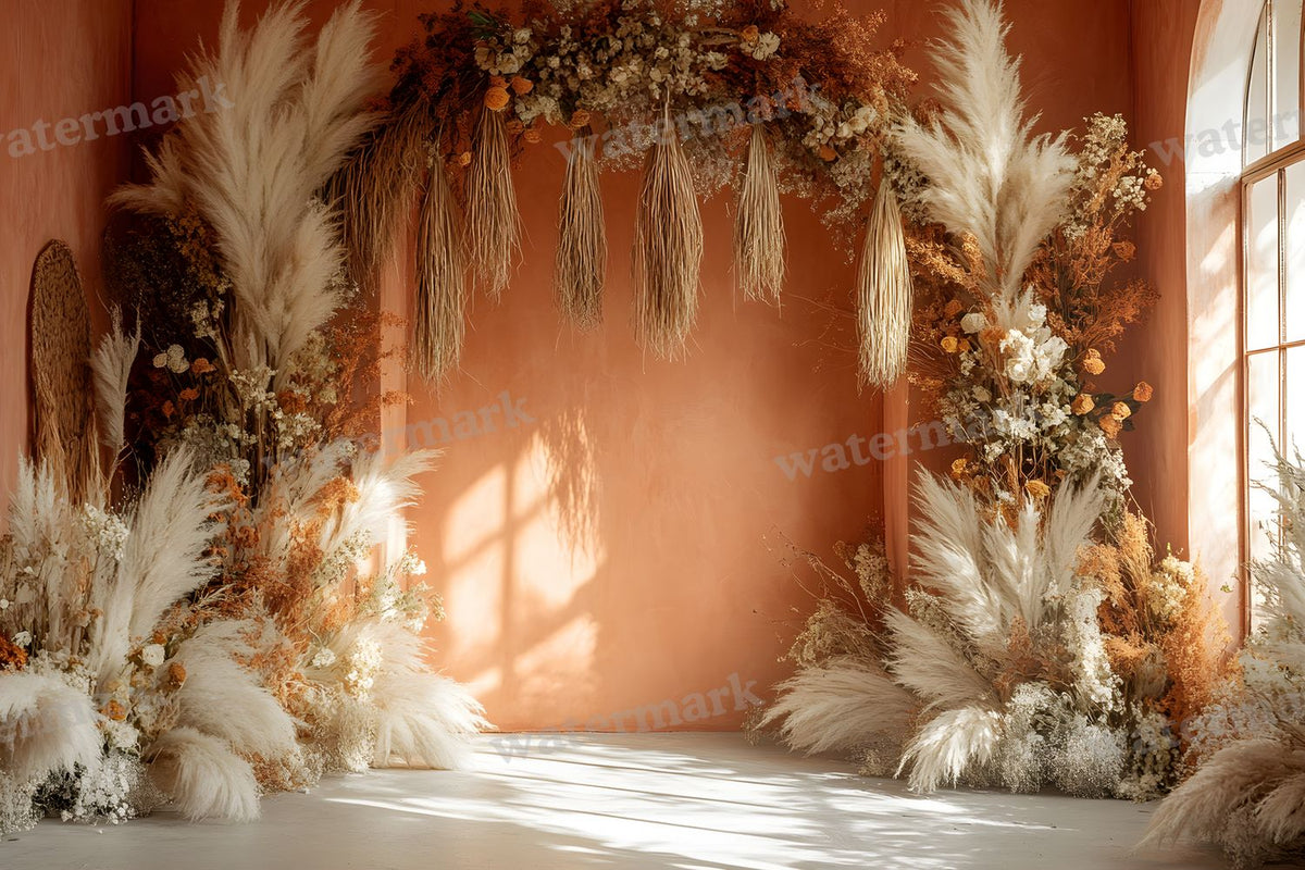 Boho Terracotta Backdrop Images