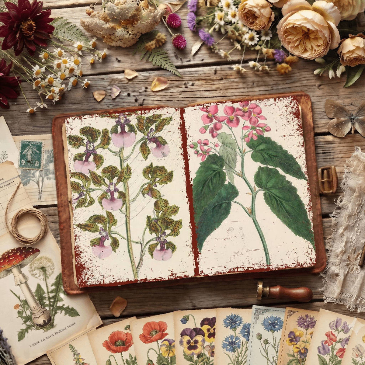 Botanical Illustrations Digital Papers