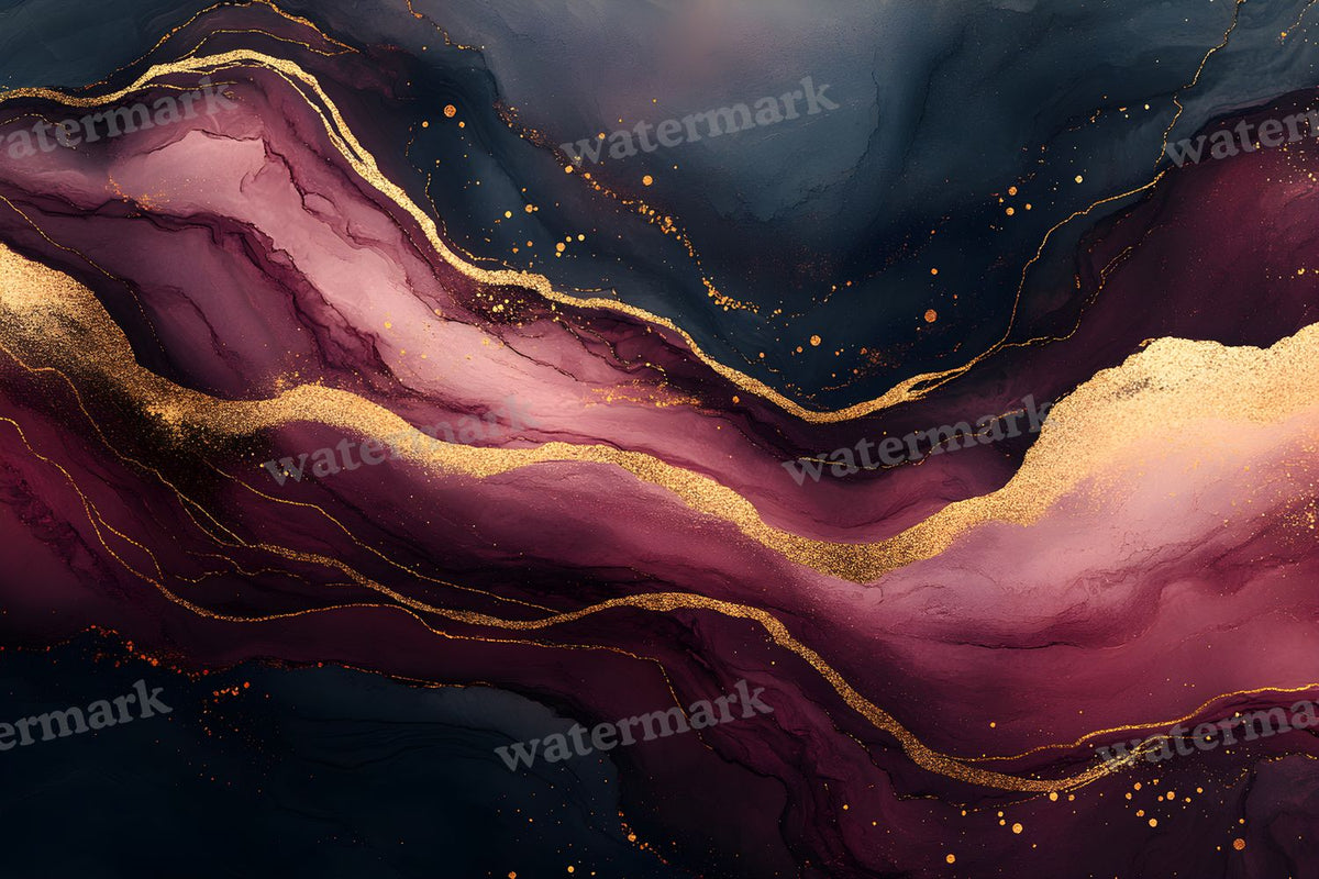 Burgundy Gold Marble Backdrop Images