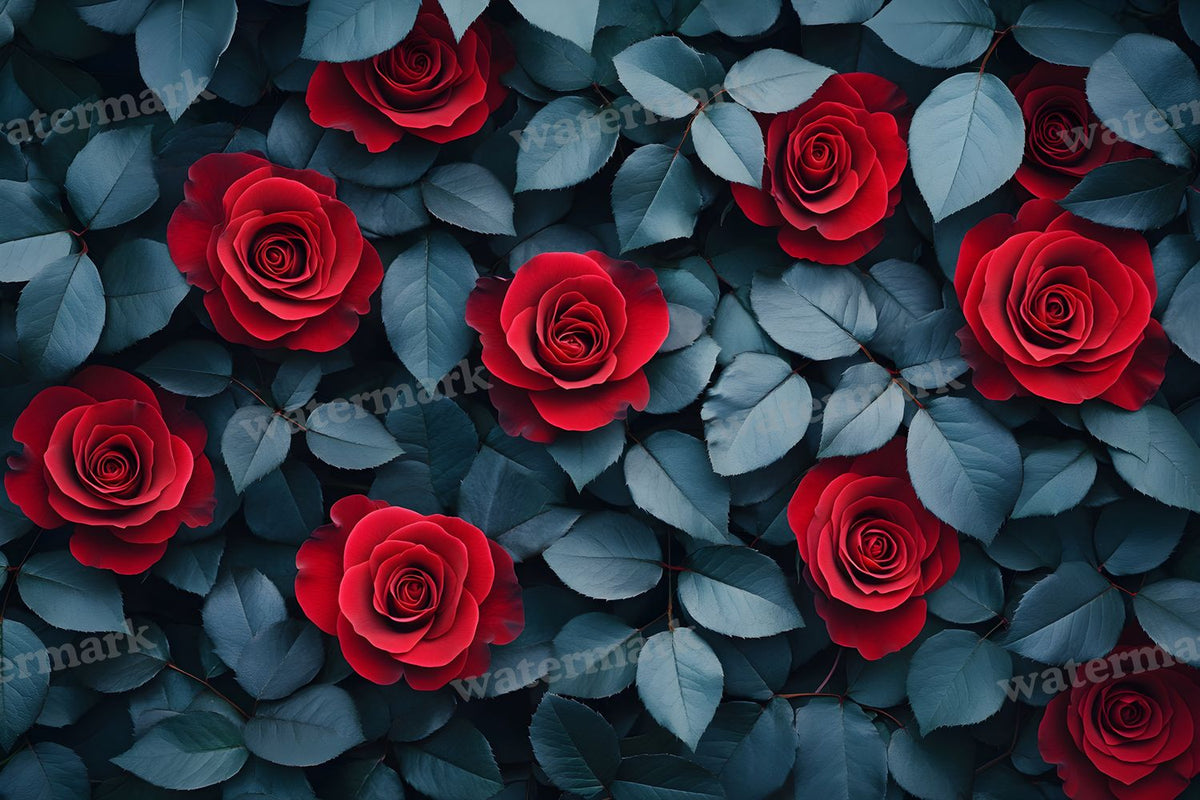 Burgundy Rose Arrangement Backdrop Images