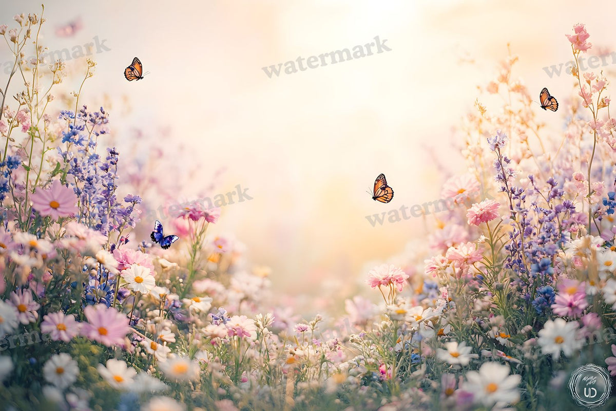 Butterfly Meadow Backdrop Images
