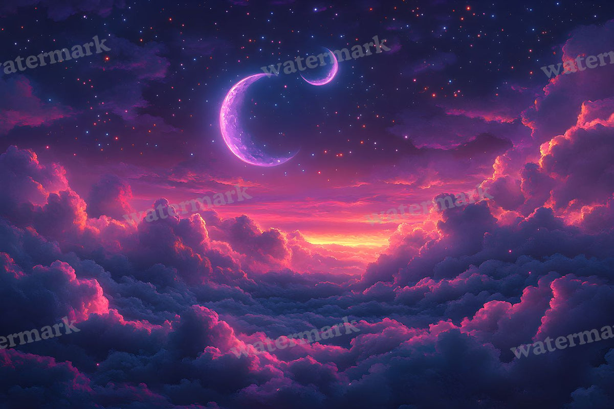 Celestial Glow Scene digital photo backdrop for photo editing, preview 15