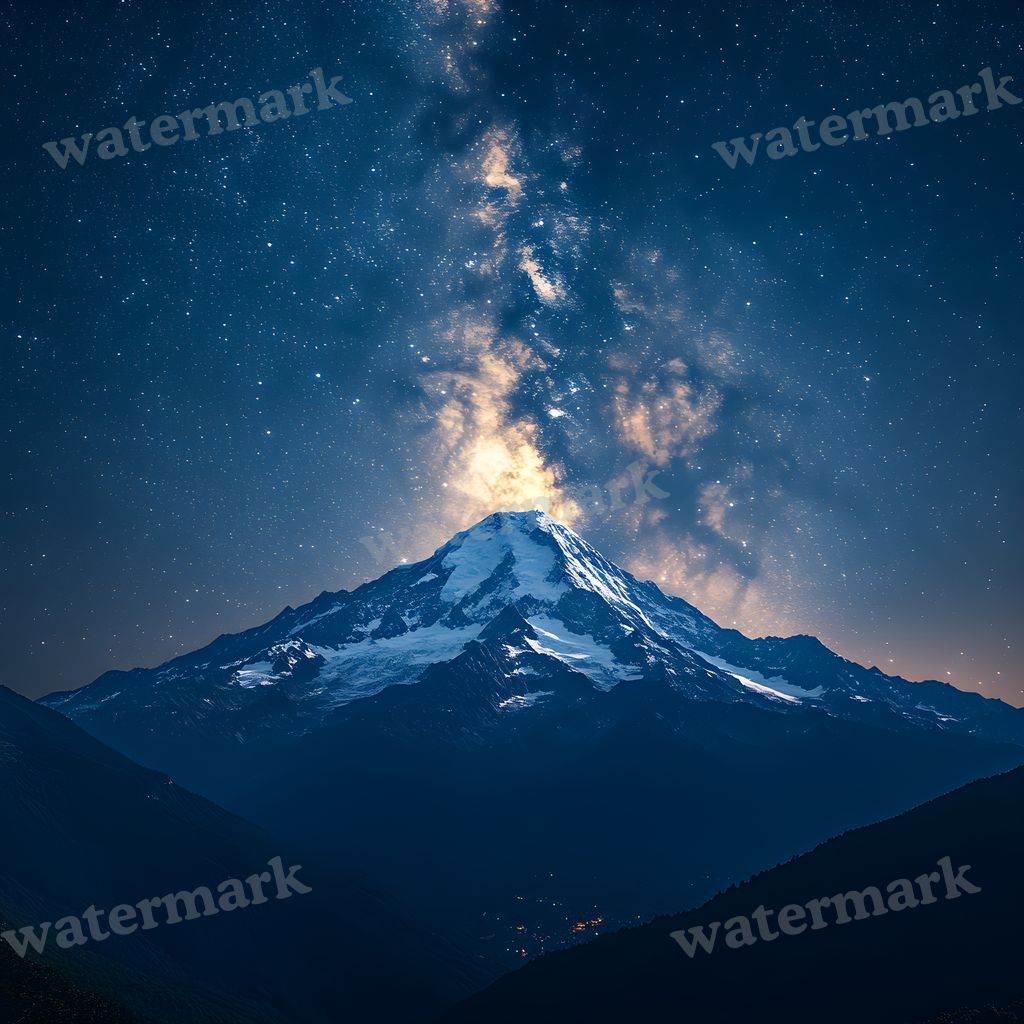 Celestial Moonlit digital photo backdrop for photo editing, preview 15
