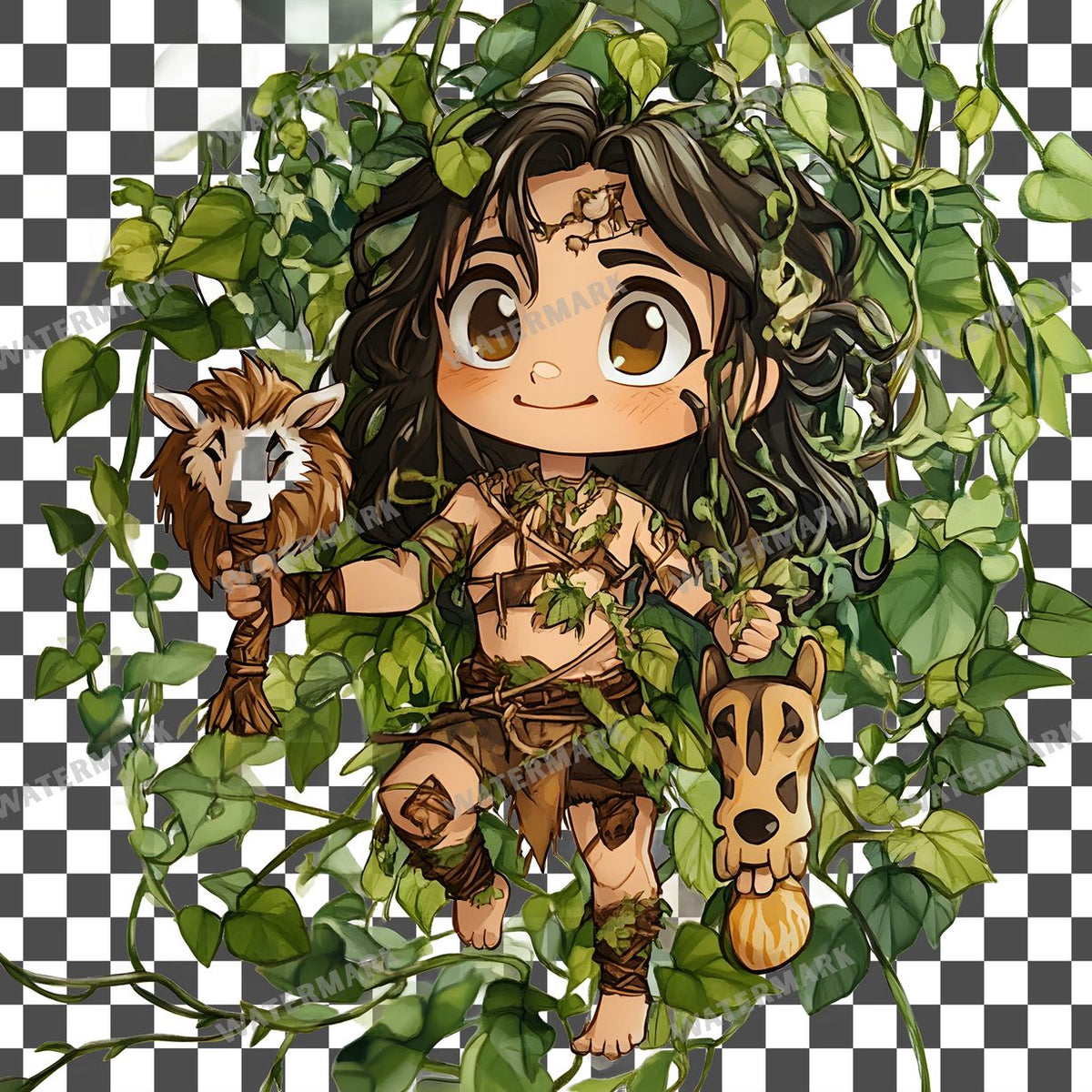 Chibi Jungle Clipart Pngs