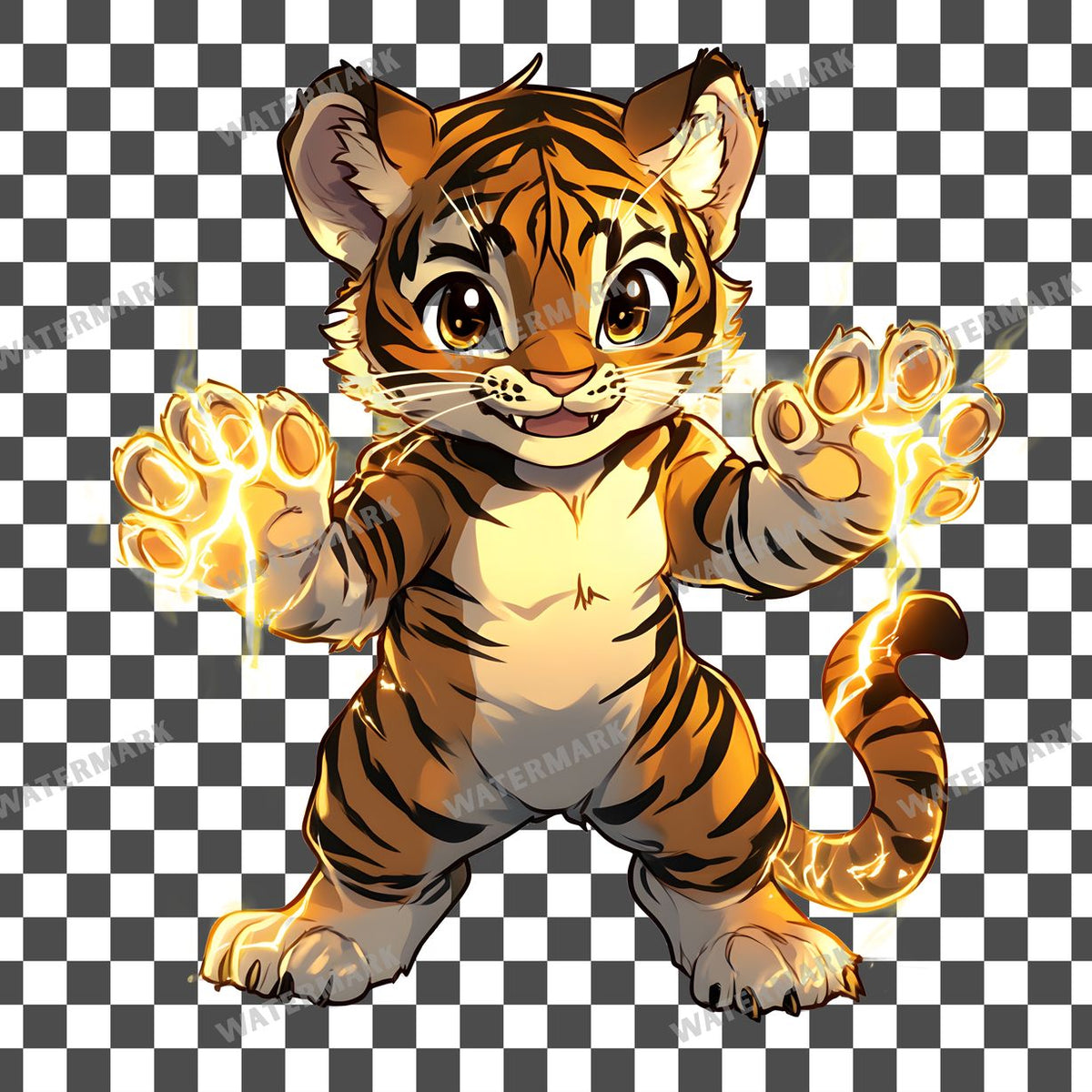 Chibi Thunder Clipart Pngs
