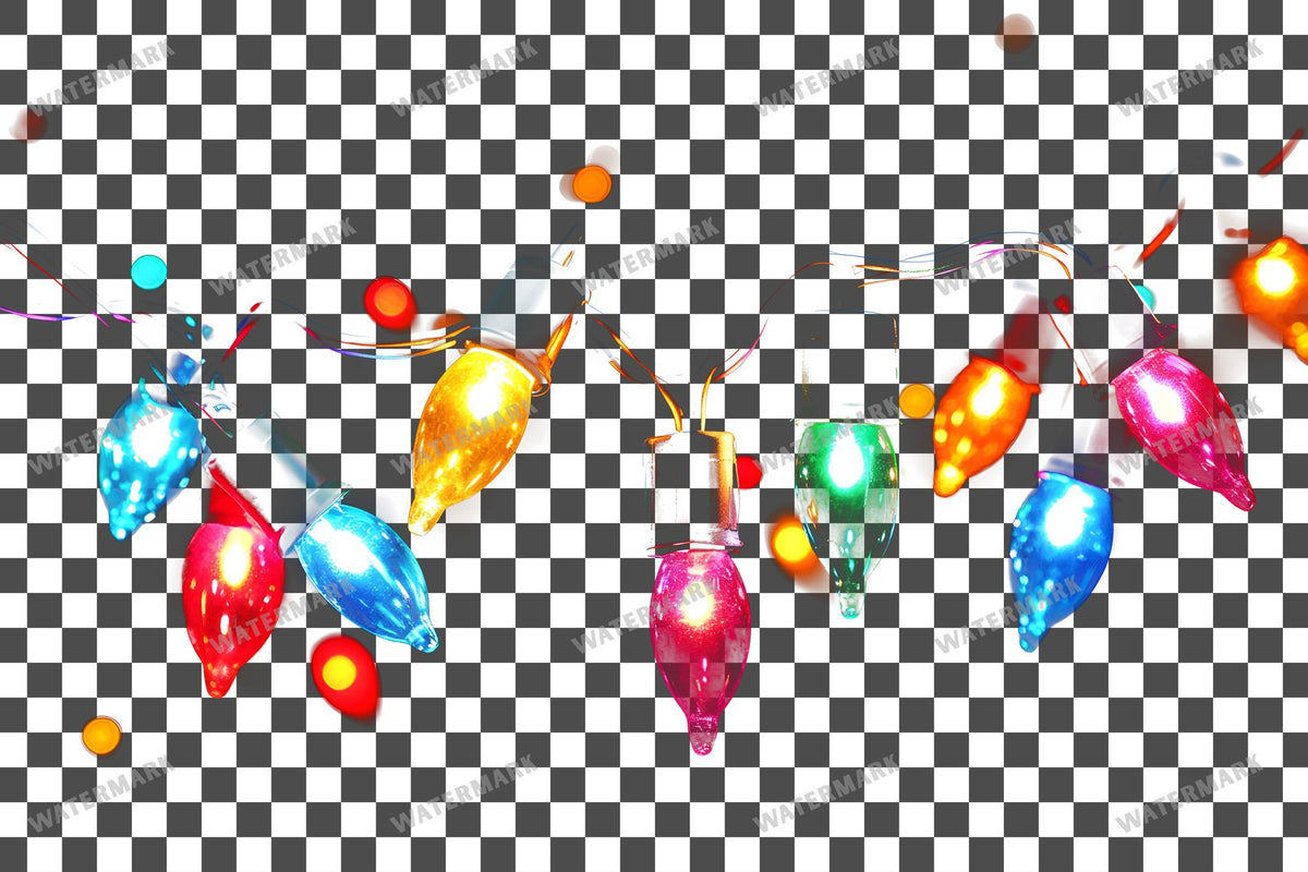 Christmas Lights Transparent Overlay Pngs