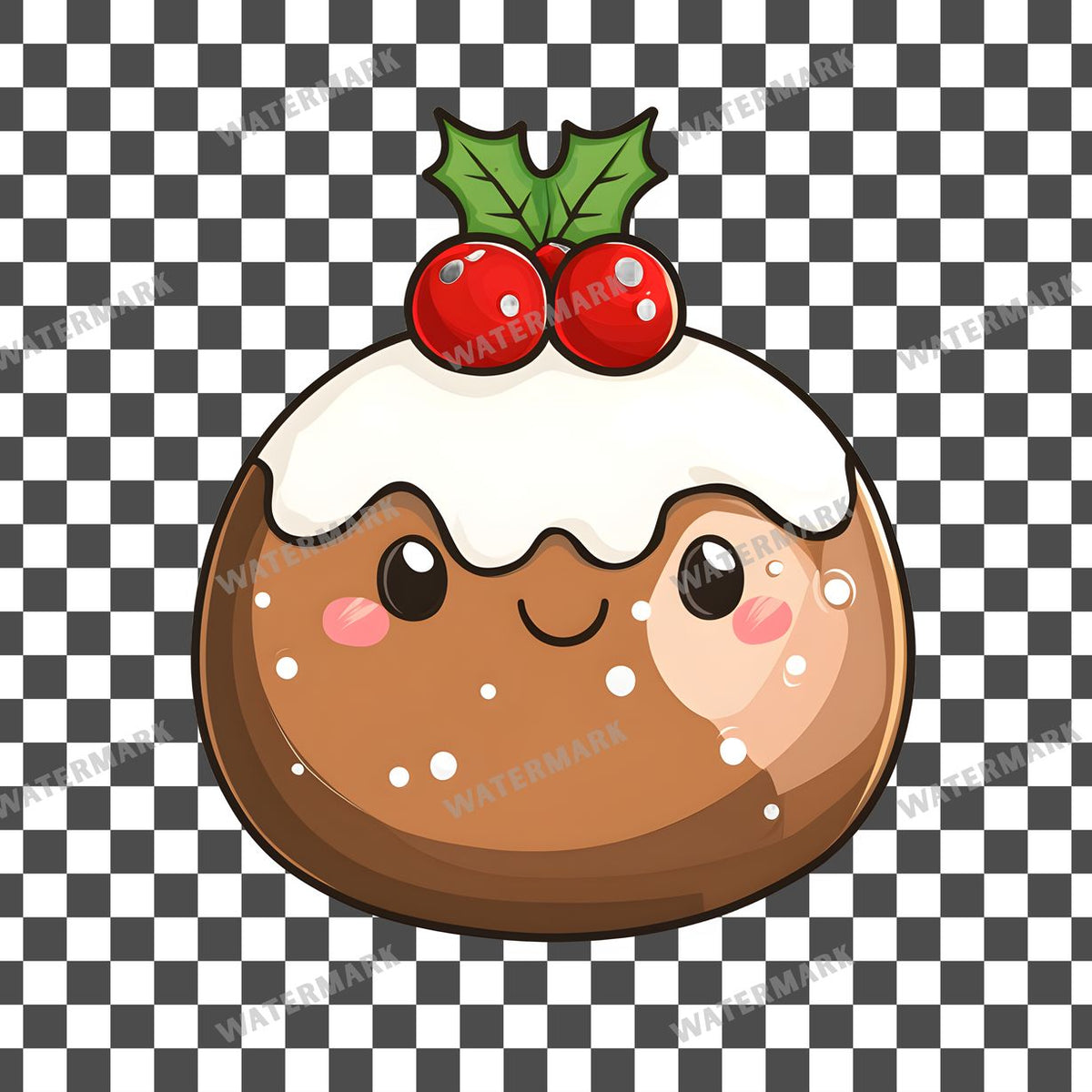Christmas Kawaii Style Clipart Pngs
