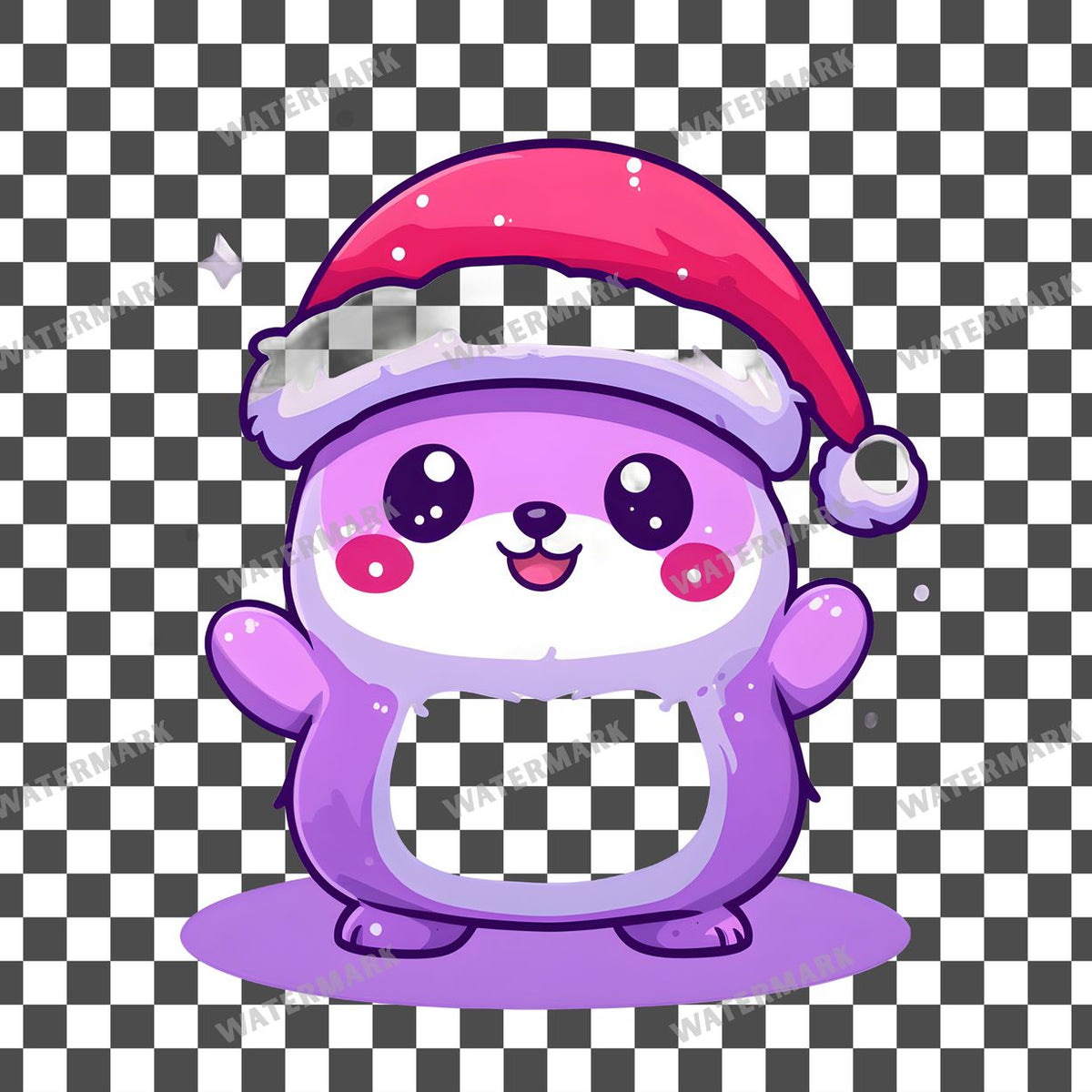 Christmas Kawaii Style Clipart Pngs