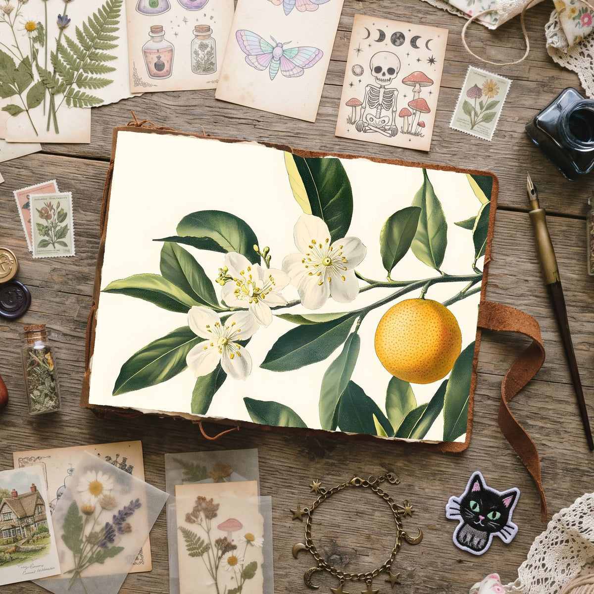Citrus Blossoms Digital Papers