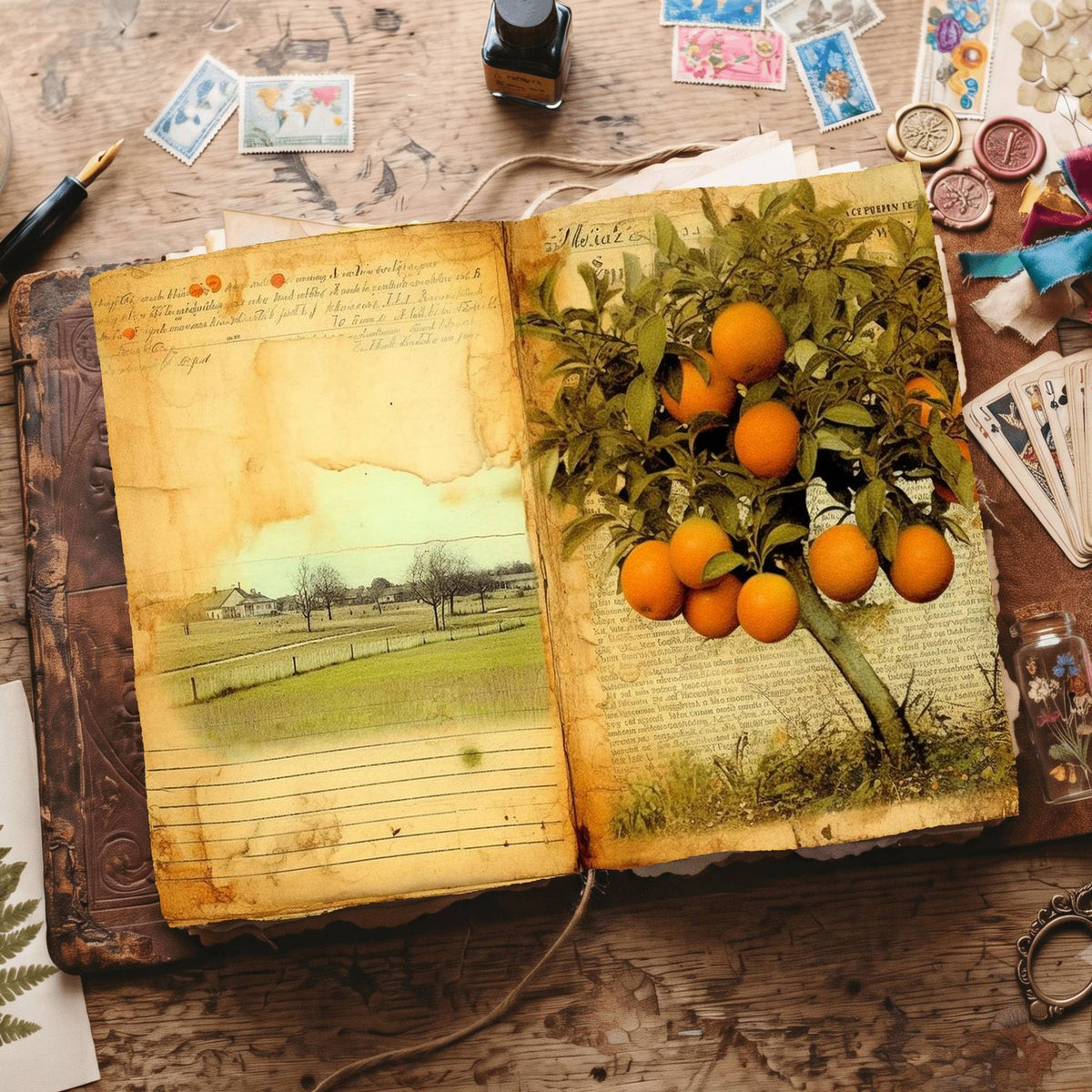 Citrus Fruit Digital Papers