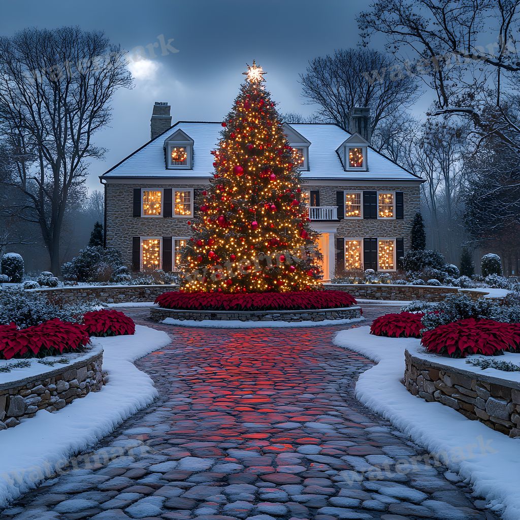 Classic Christmas Backdrop Images