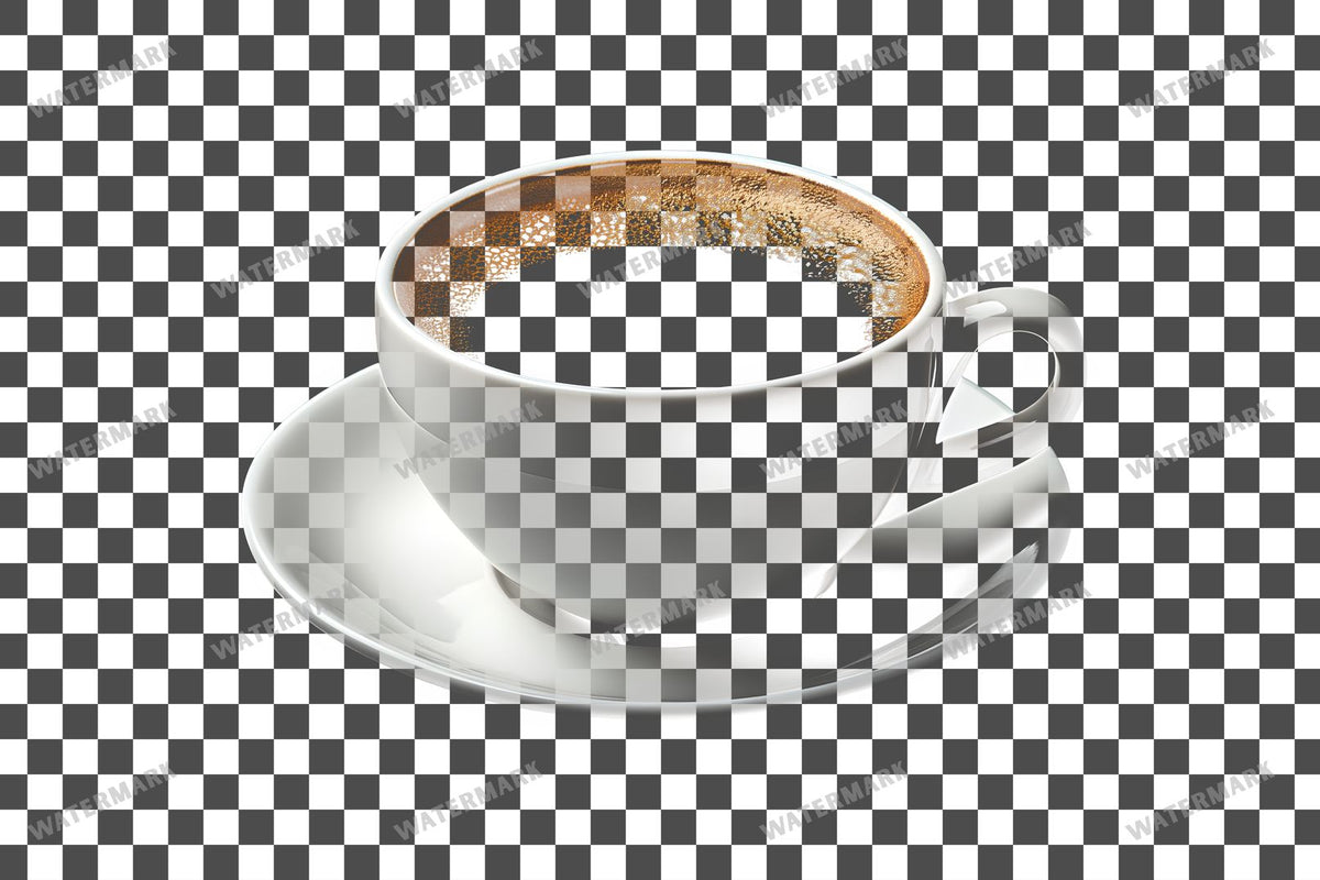 Coffee Cup PNG overlay on a transparent checkered background, preview 16