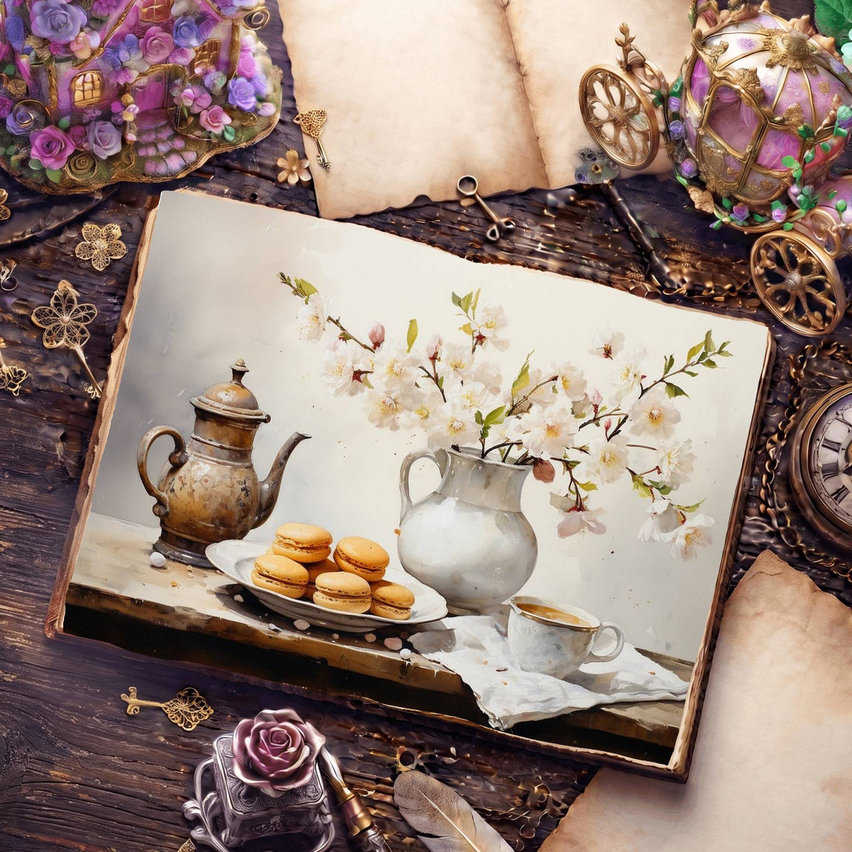 Coffee Shop Digital Papers