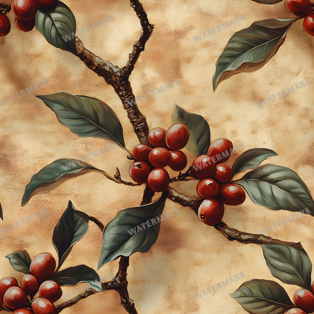 Coffee seamless pattern digital paper, repeating design 16