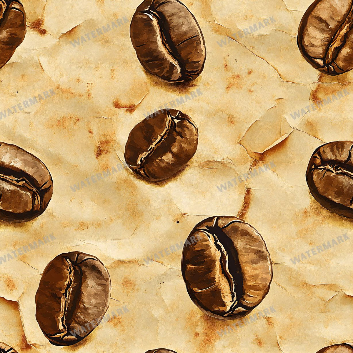 Coffee seamless pattern digital paper, repeating design 16