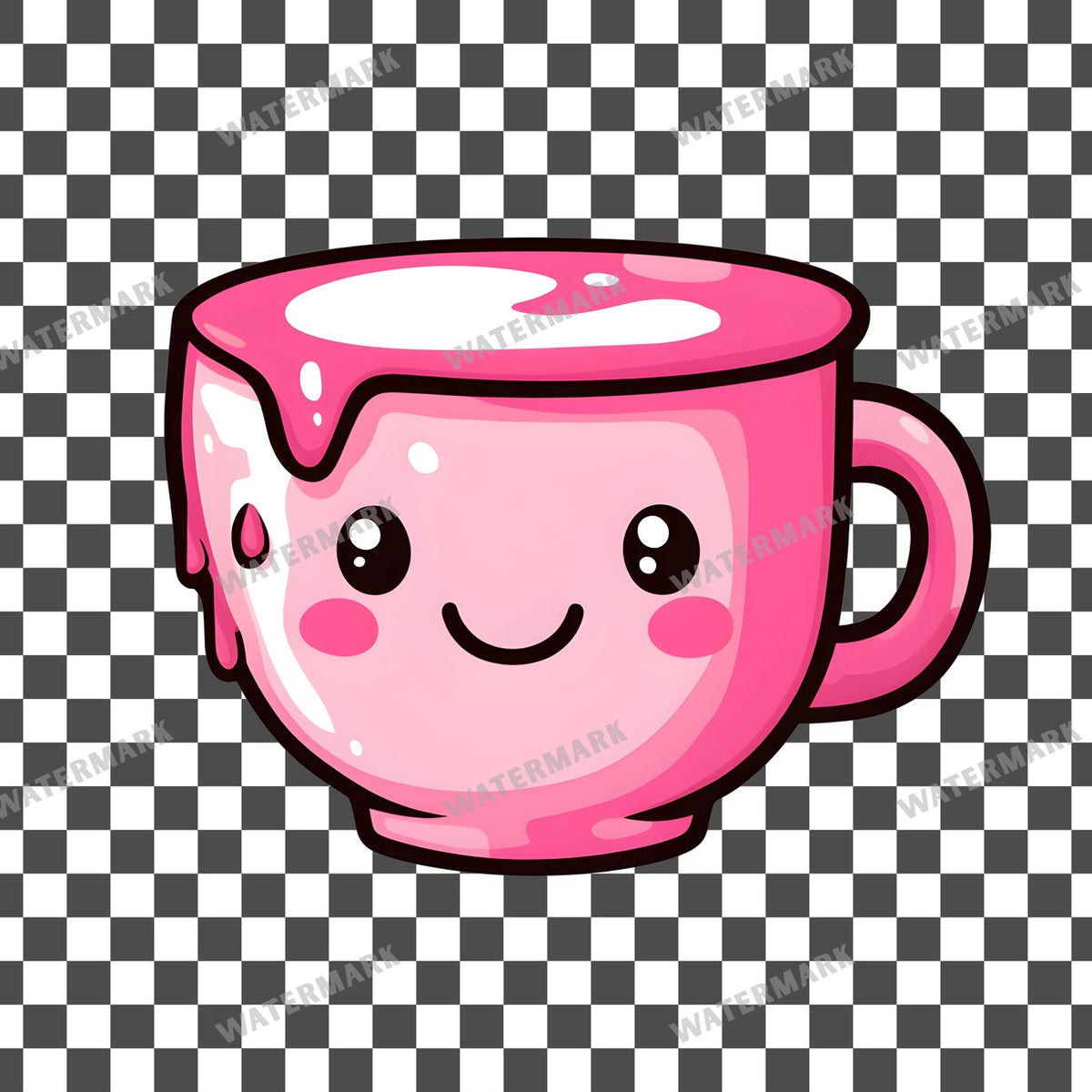 Cup Kawaii Style Clipart Pngs