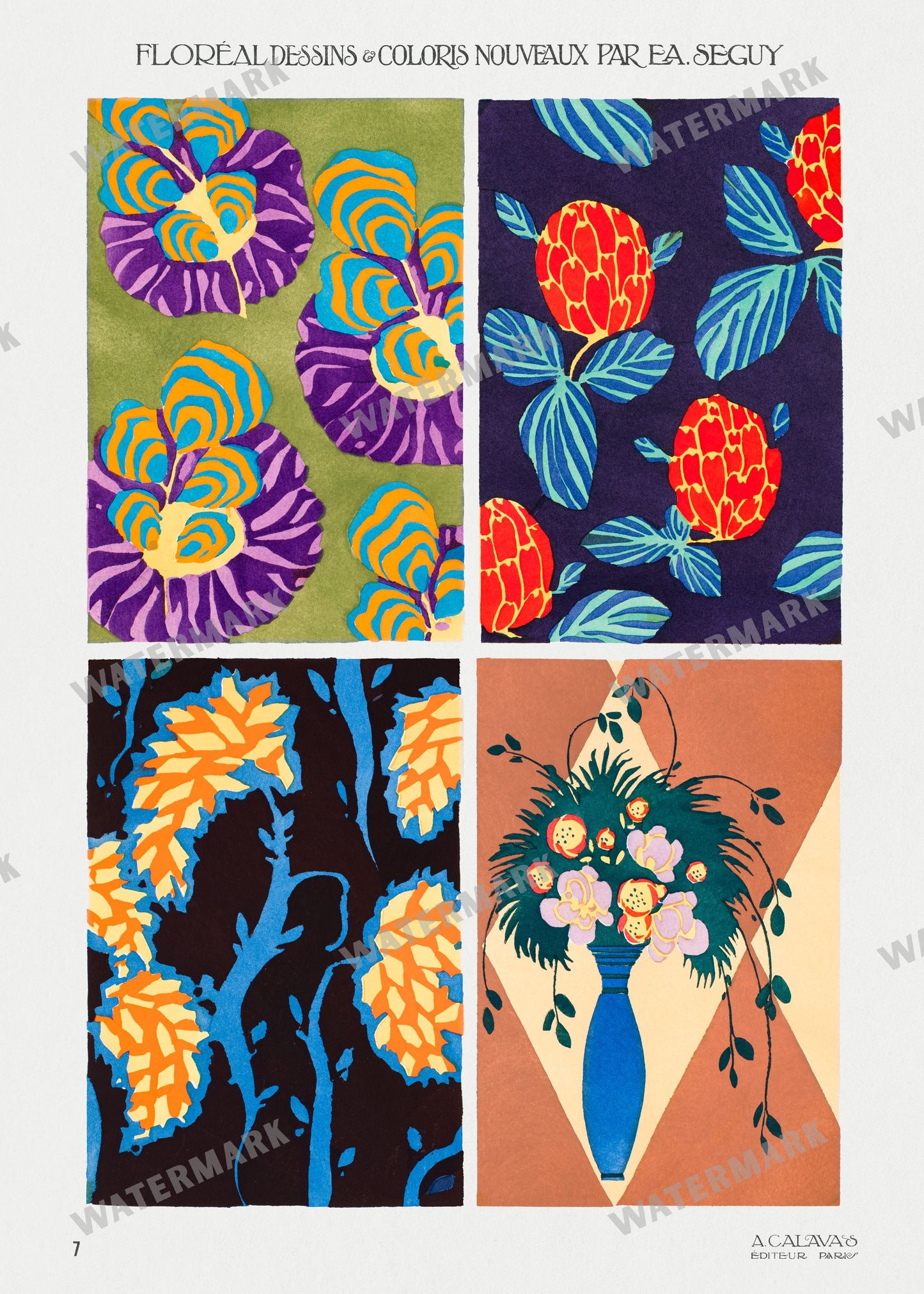 E A Seguy Vintage Prints