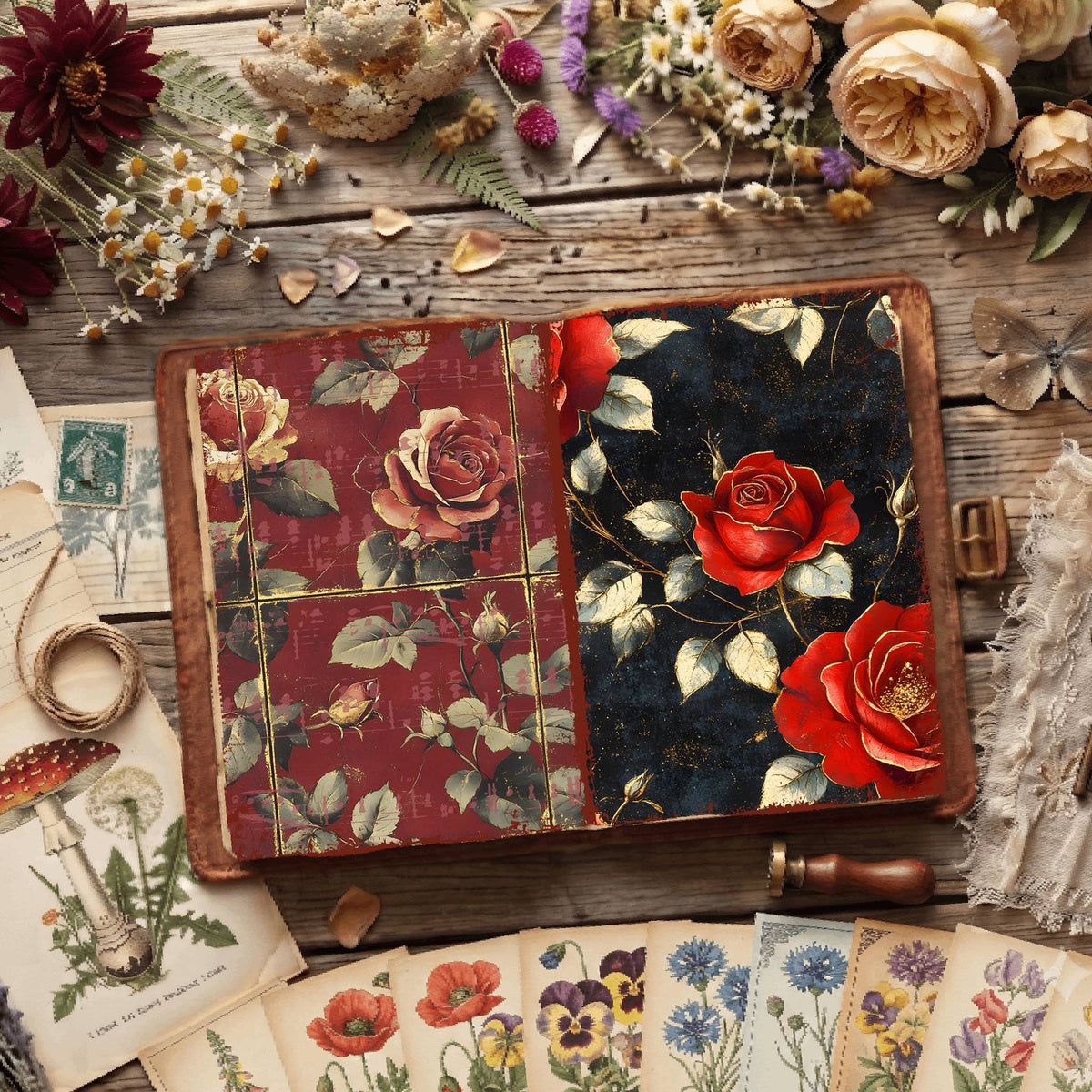 Floral Digital Papers