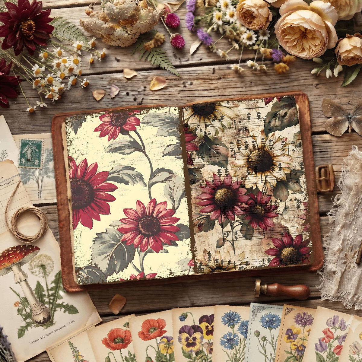 Floral Digital Papers