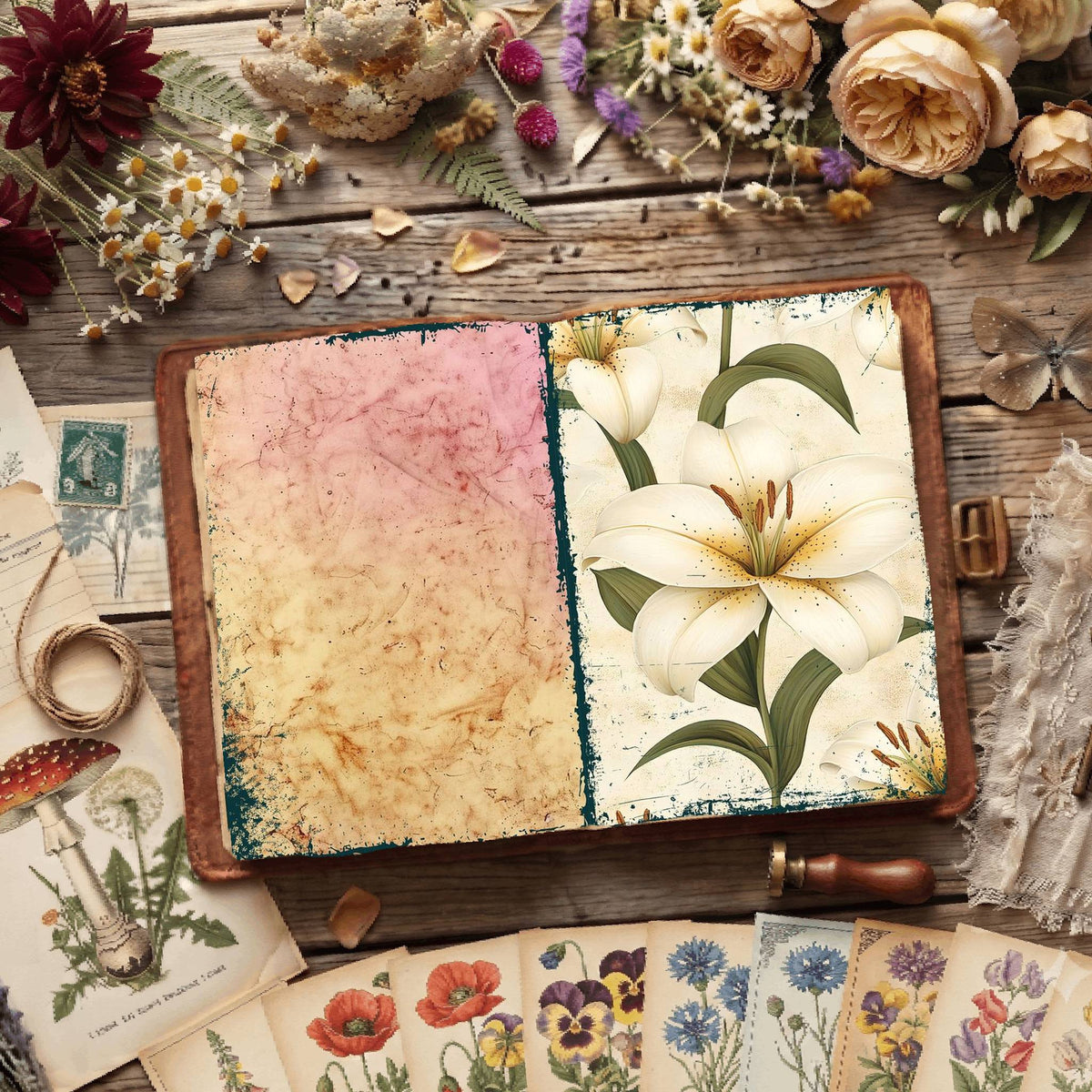 Floral Digital Papers