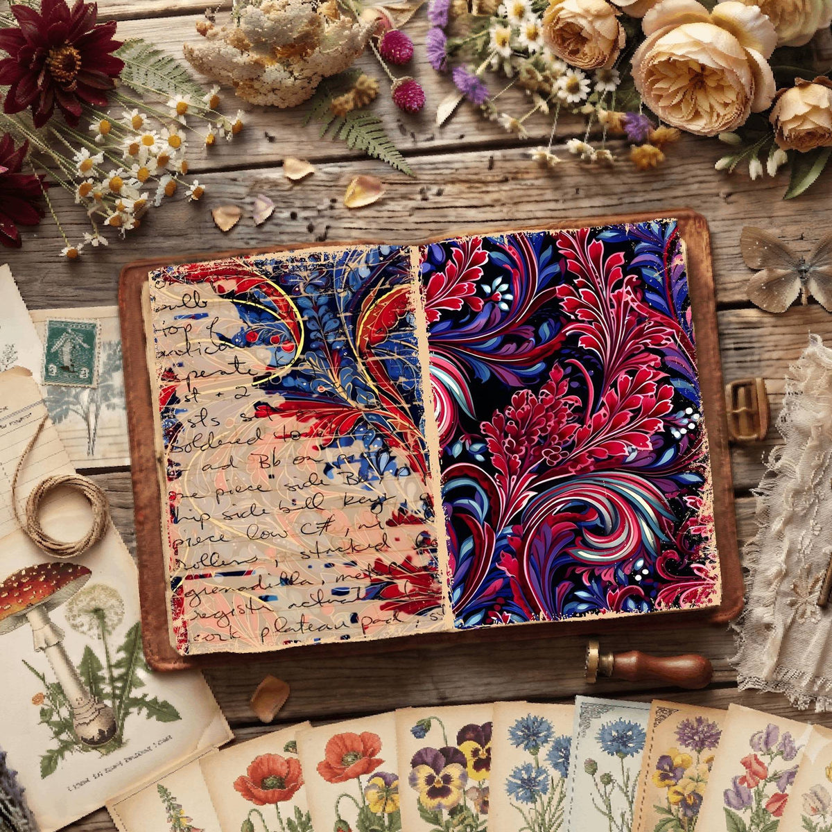 Floral Digital Papers