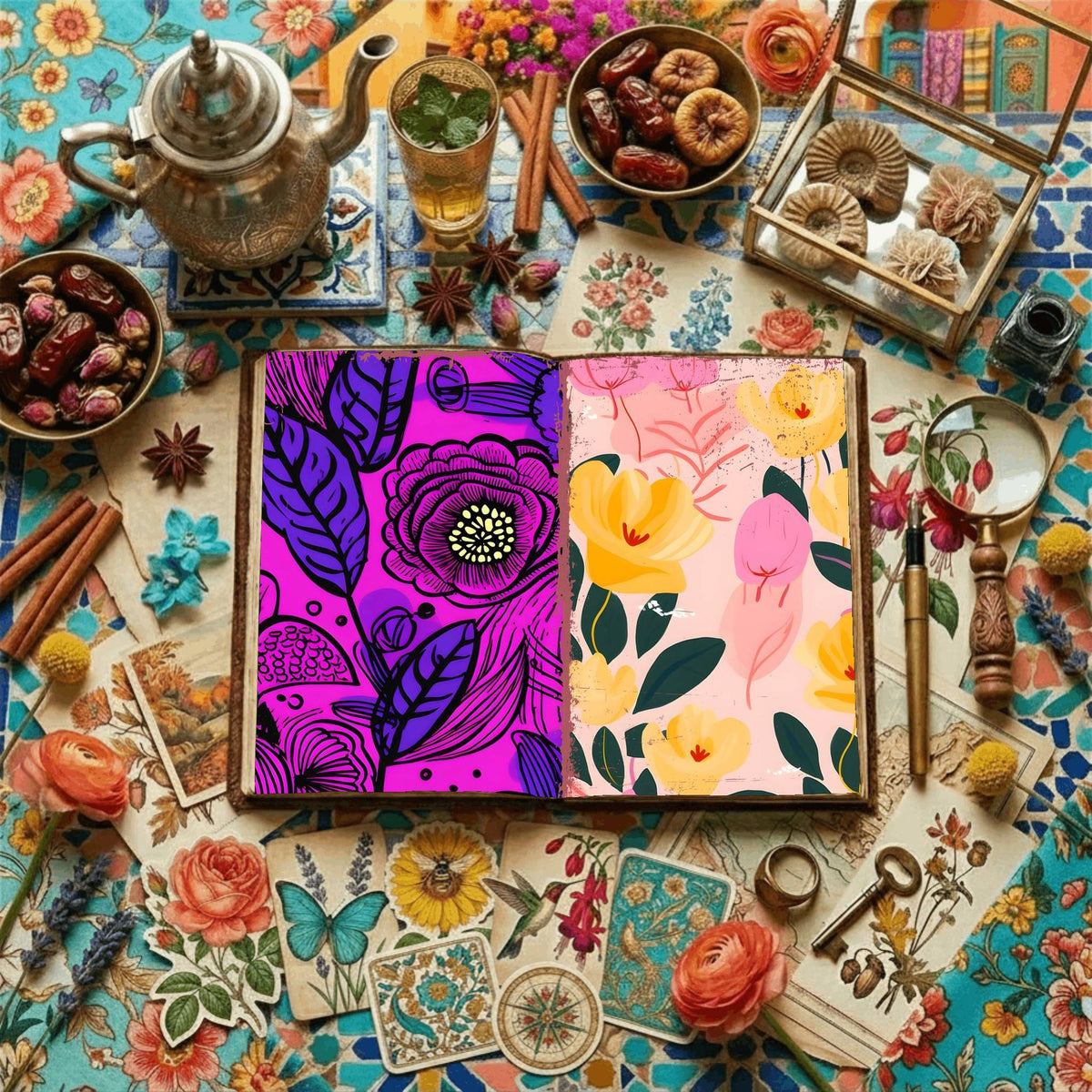 Floral Digital Papers