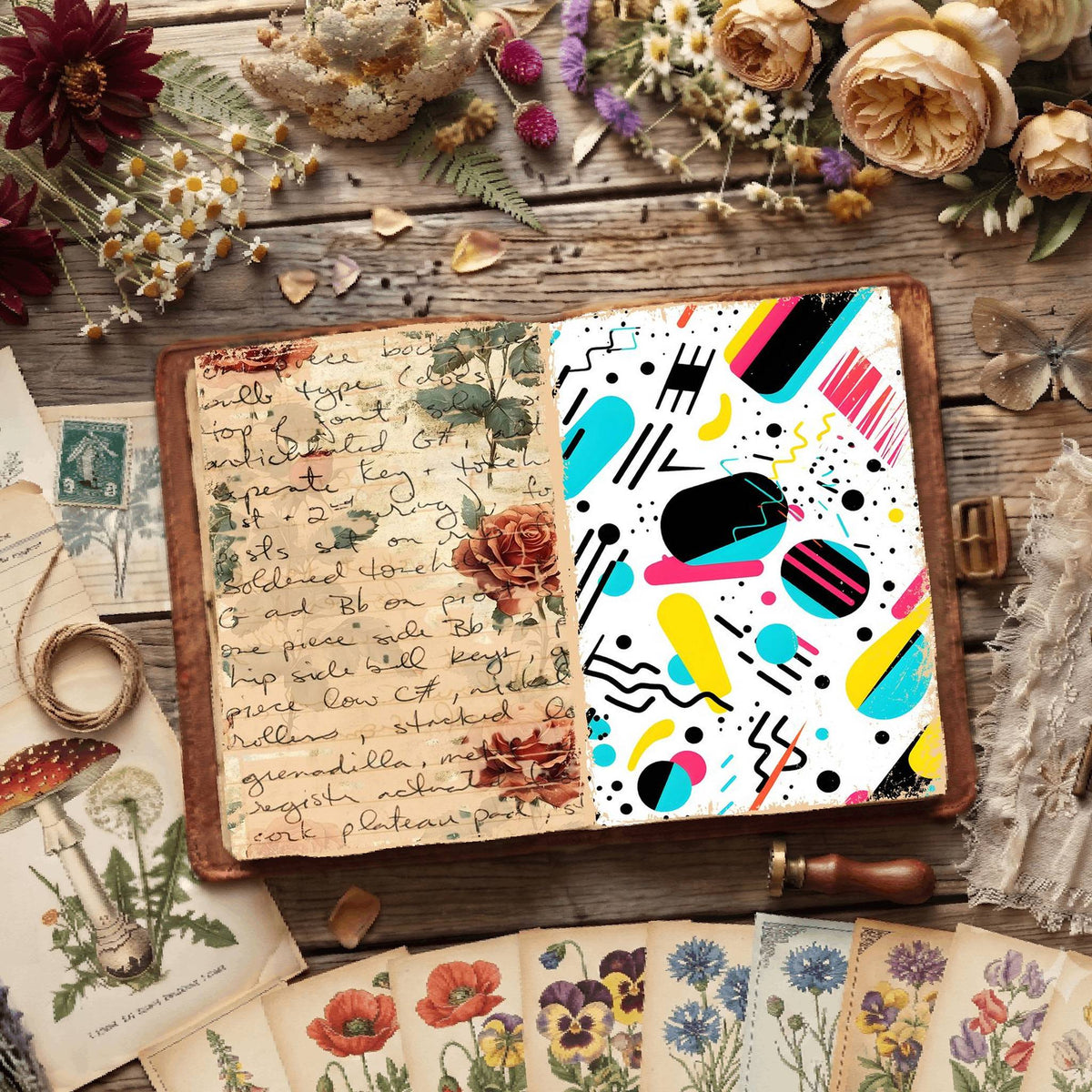 Floral Digital Papers