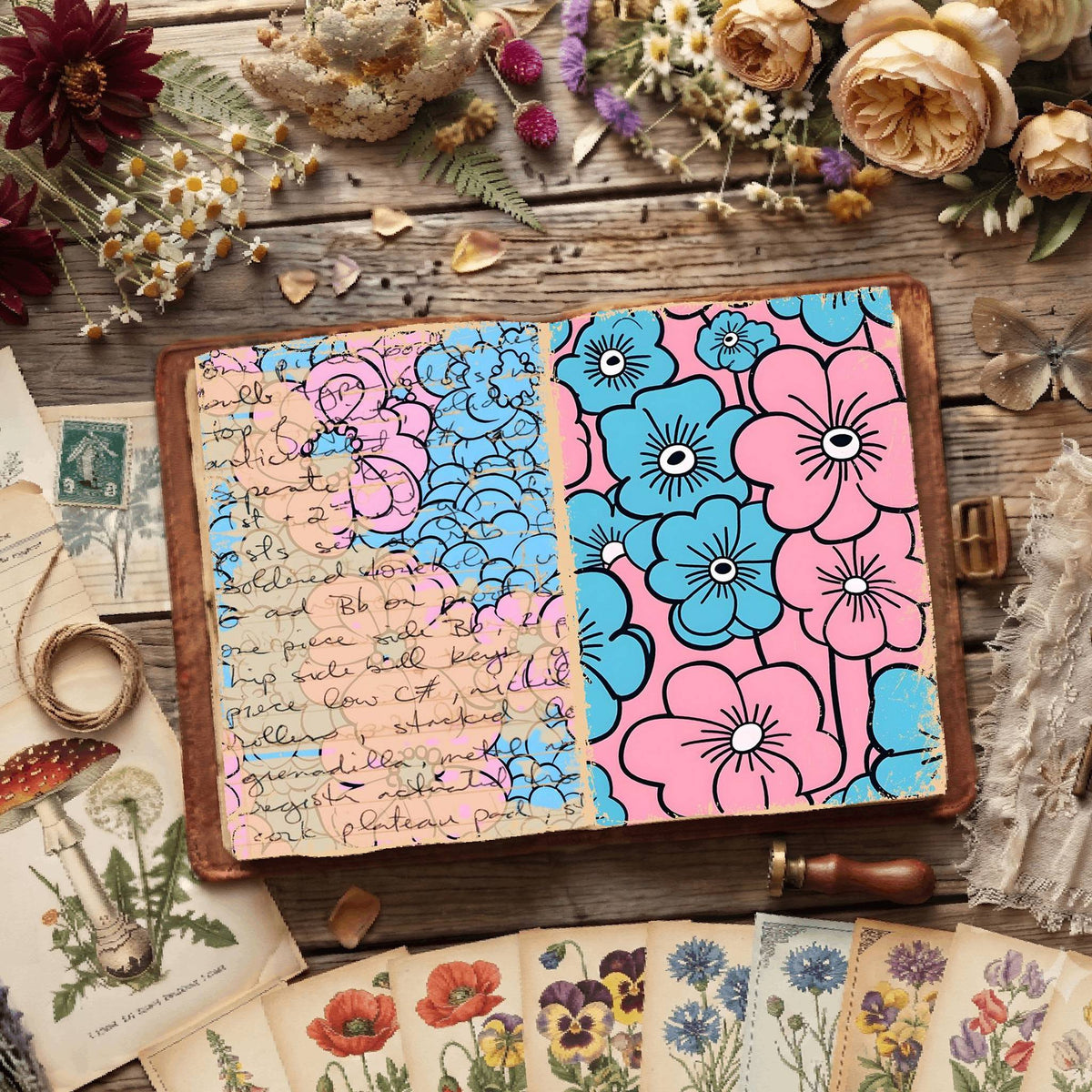 Floral Digital Papers