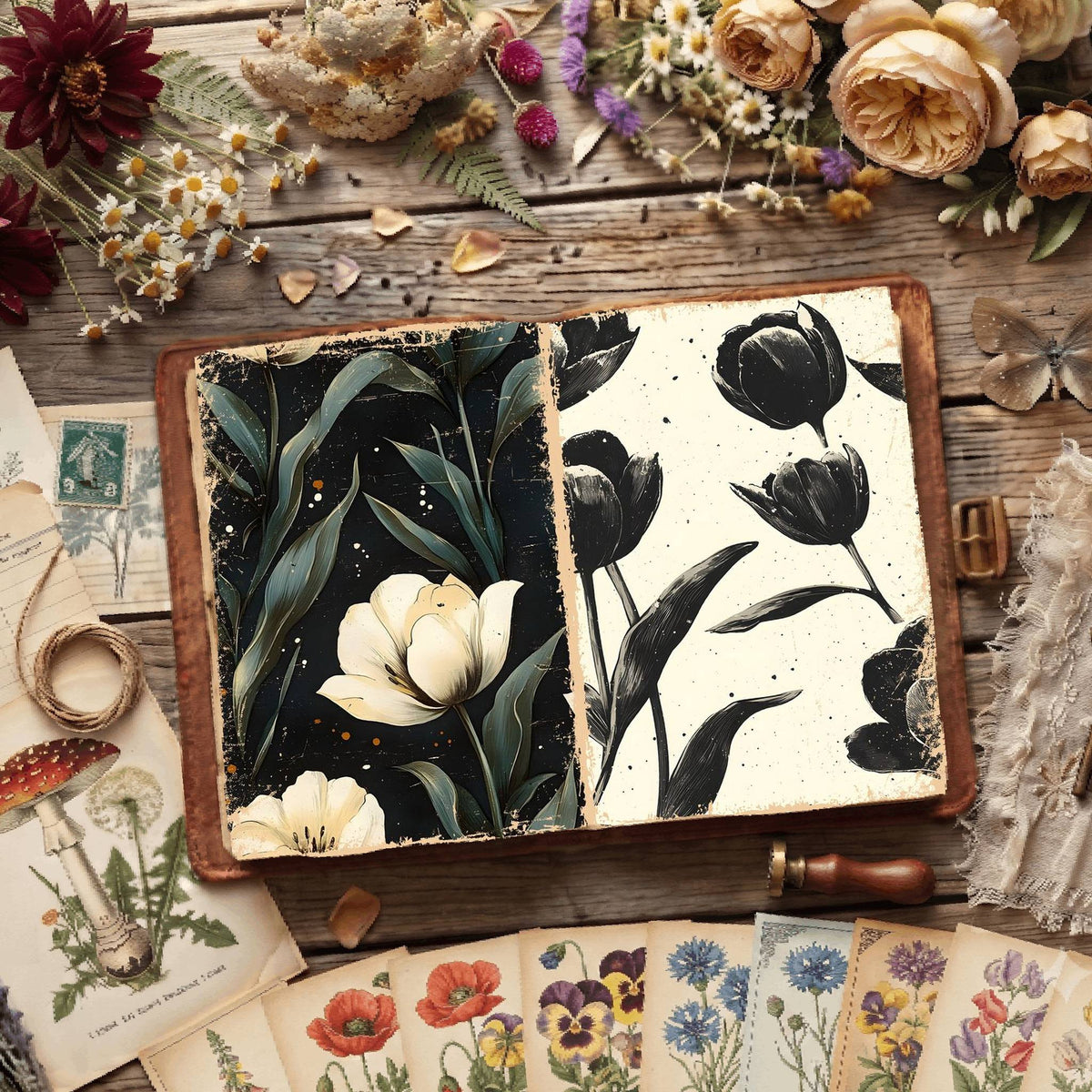 Floral Digital Papers