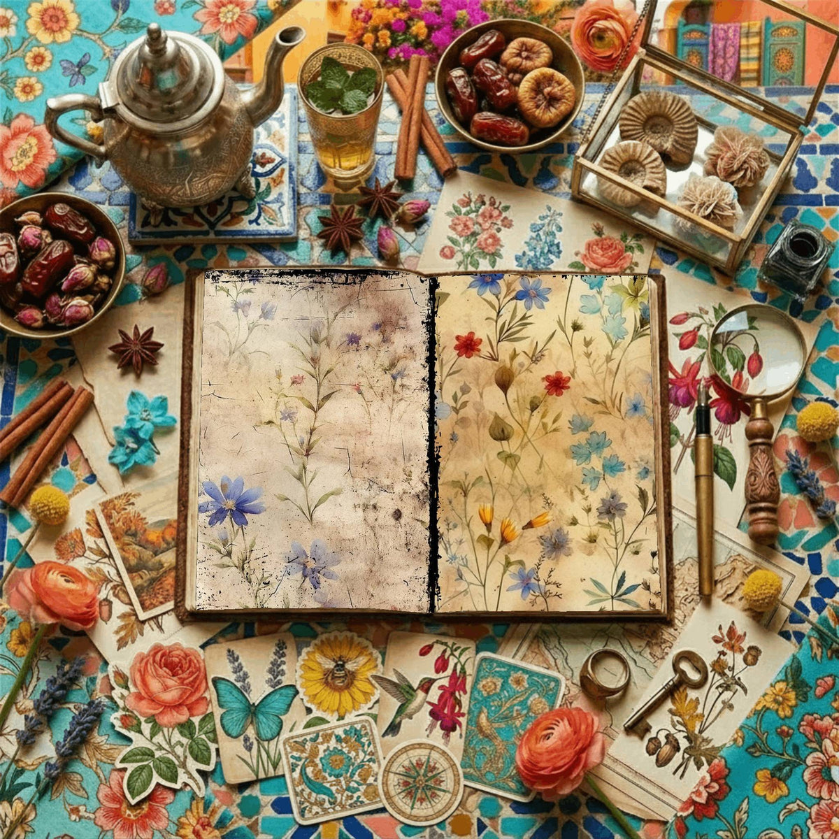Floral Digital Papers