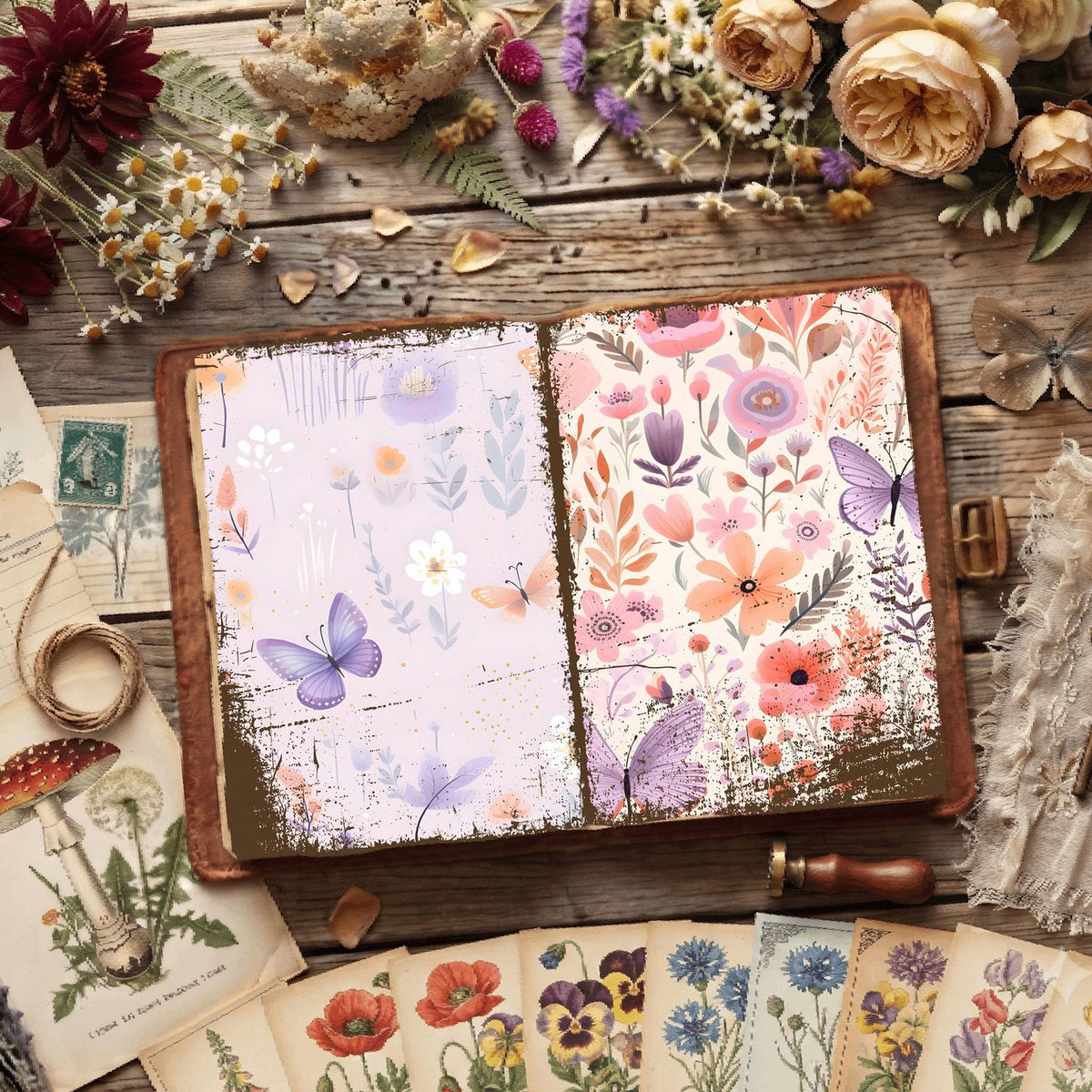 Floral Digital Papers